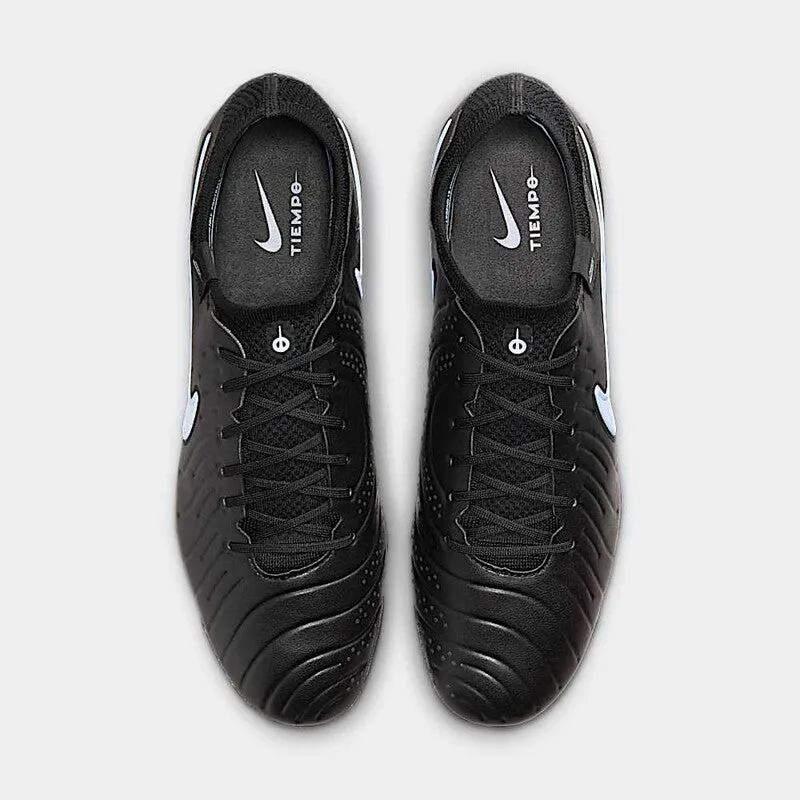 Nike Tiempo Legend 10 Elite Firm Ground Soccer Cleats (Ice Blue/Black) Flexible Construction Trendy kids' shoes