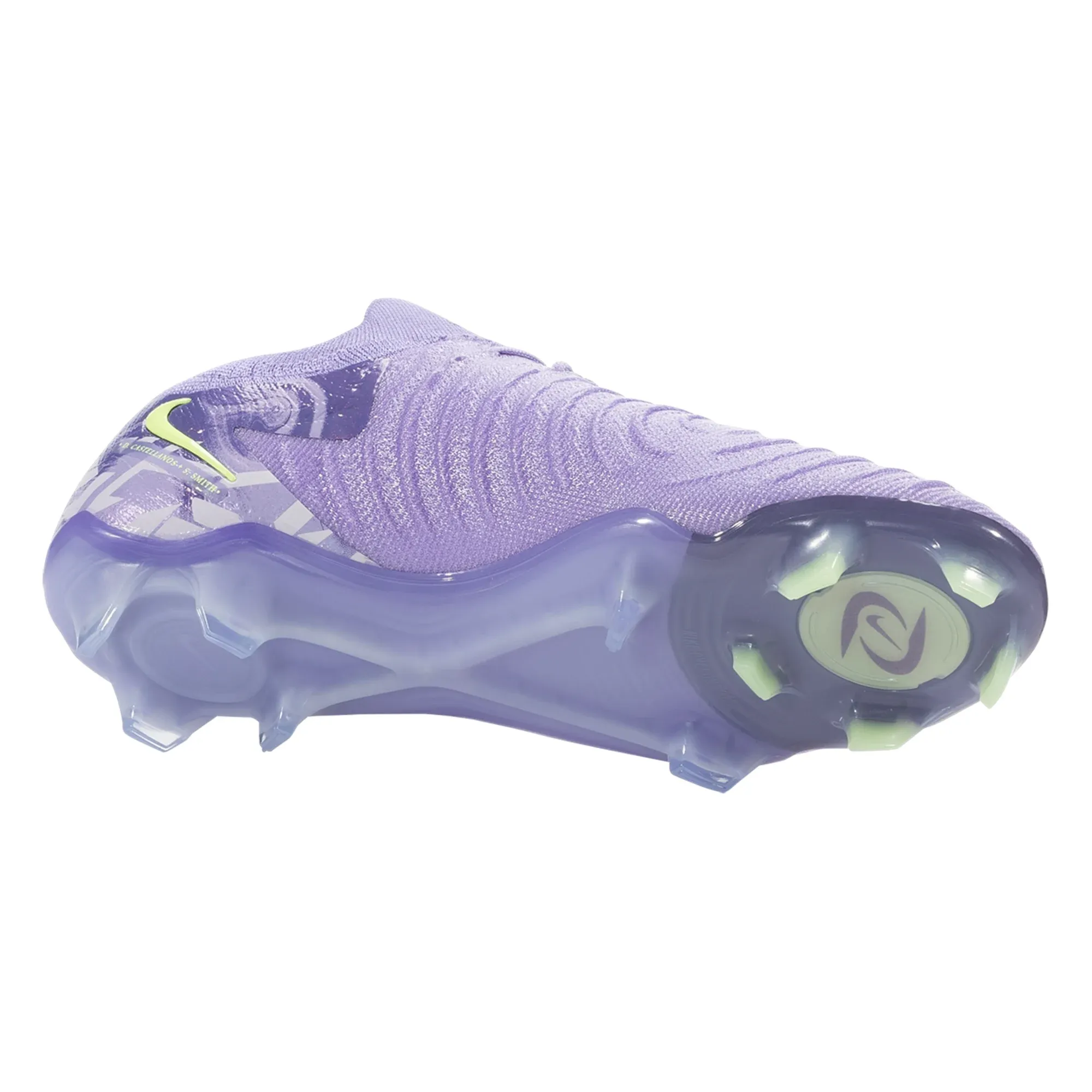 Nike United Phantom GX II Elite FG Soccer Cleats (Purple Agate/Barely Volt) gear up