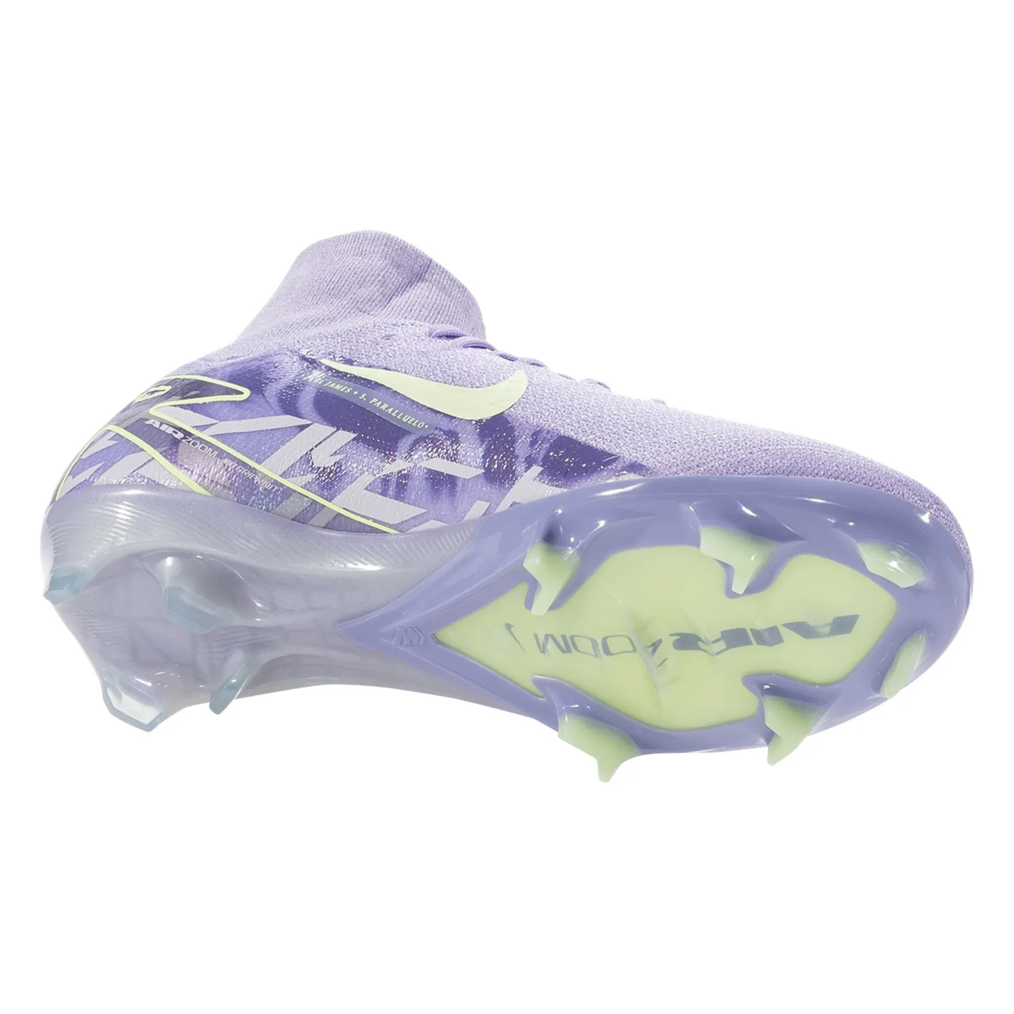 Antarctic - exploration - ice - shelf shoes stain - resistant shoes Nike United Zoom Superfly 10 Elite FG Soccer Cleats (Purple Agate/Barely Volt)