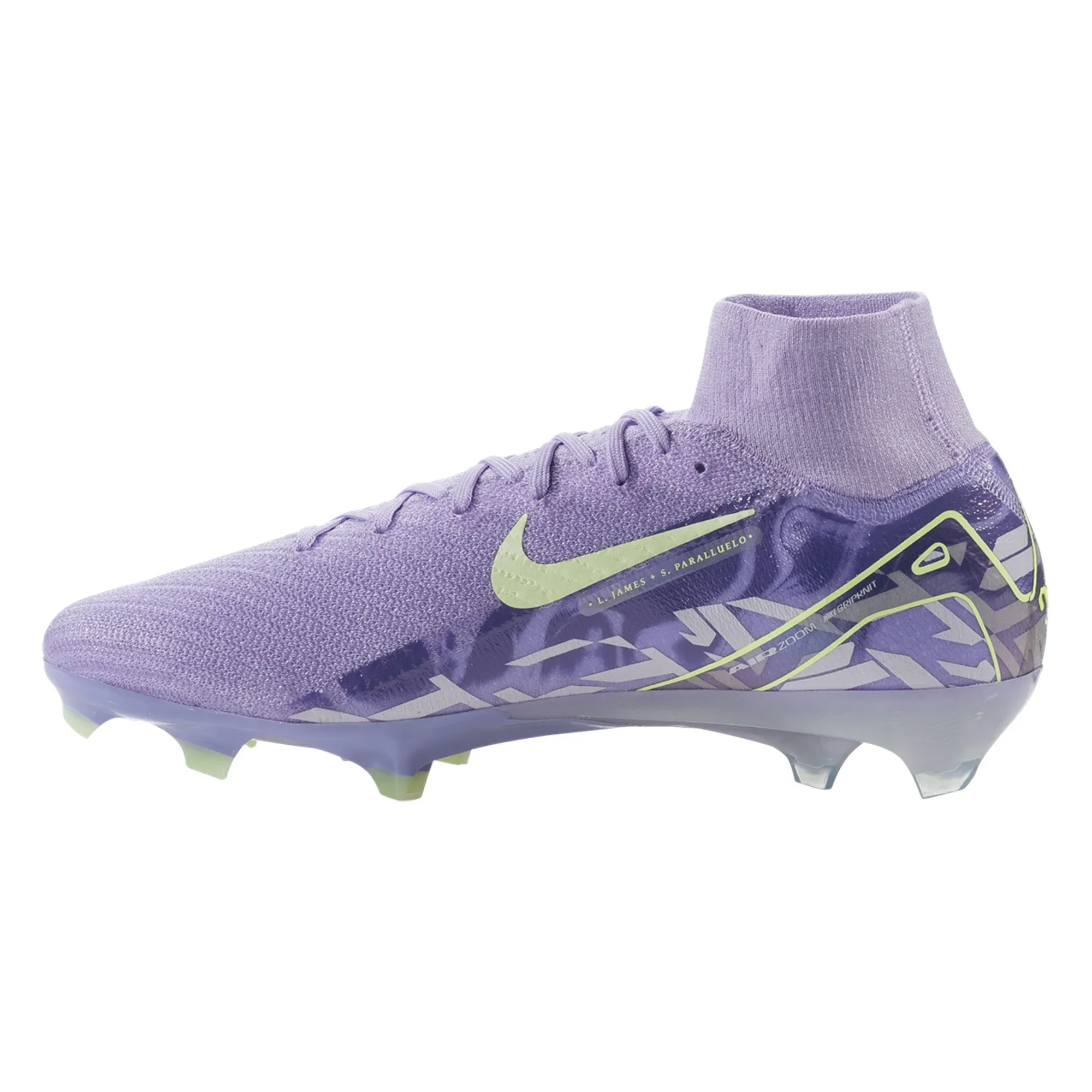 practice - field shoes Preemie kids' shoes Nike United Zoom Superfly 10 Elite FG Soccer Cleats (Purple Agate/Barely Volt)