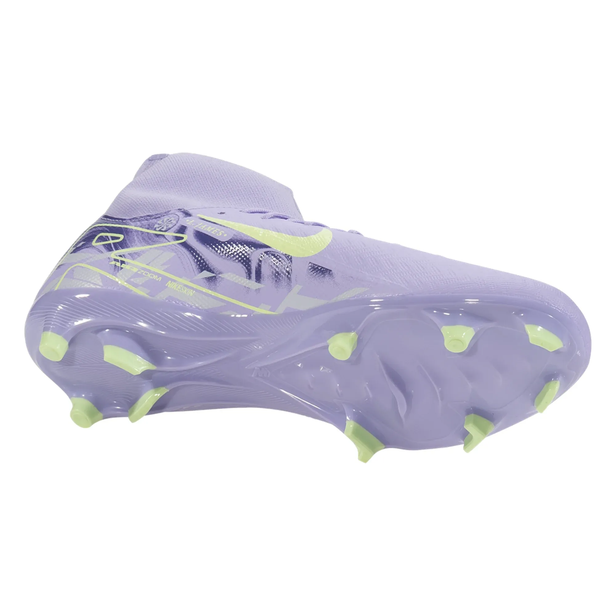 Nike United Zoom Superfly Academy FG/MG Soccer Cleats (Purple Agate/Barely Volt) Hiking kids' shoes