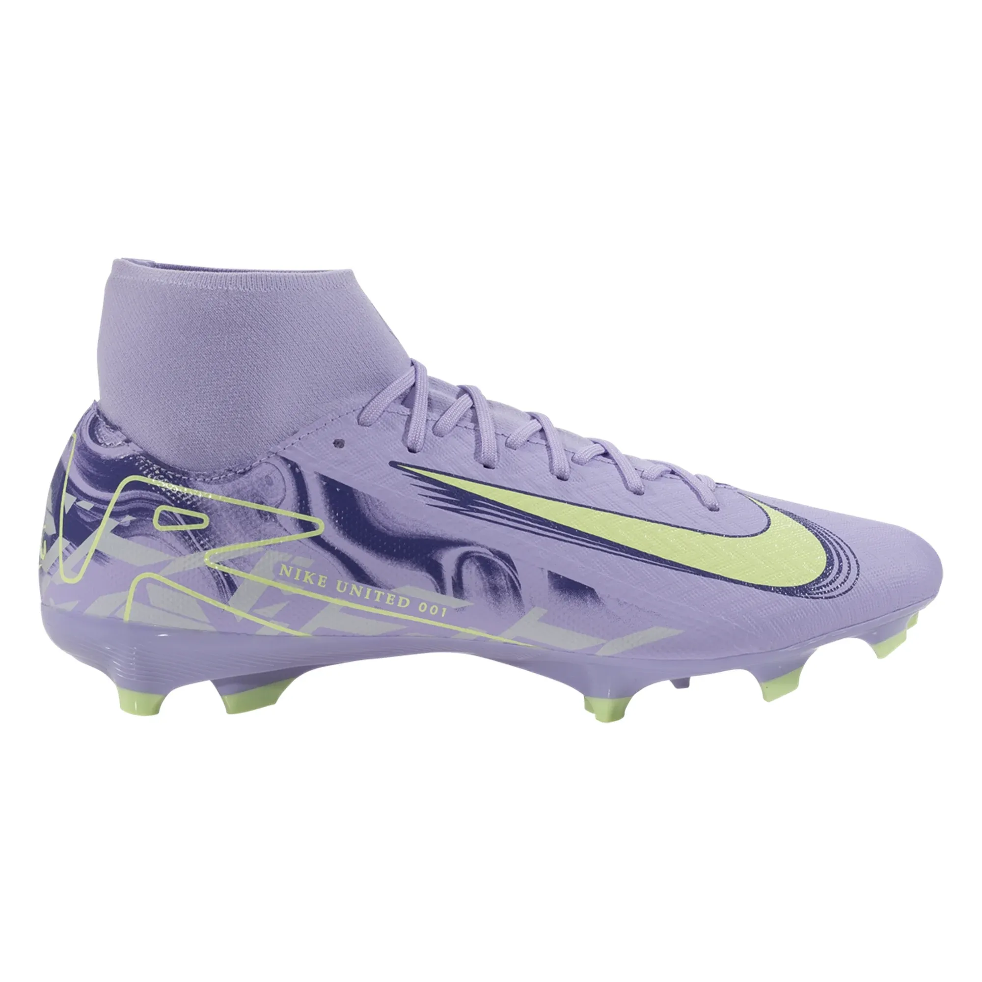 Nike United Zoom Superfly Academy FG/MG Soccer Cleats (Purple Agate/Barely Volt) beginners fitness enthusiasts