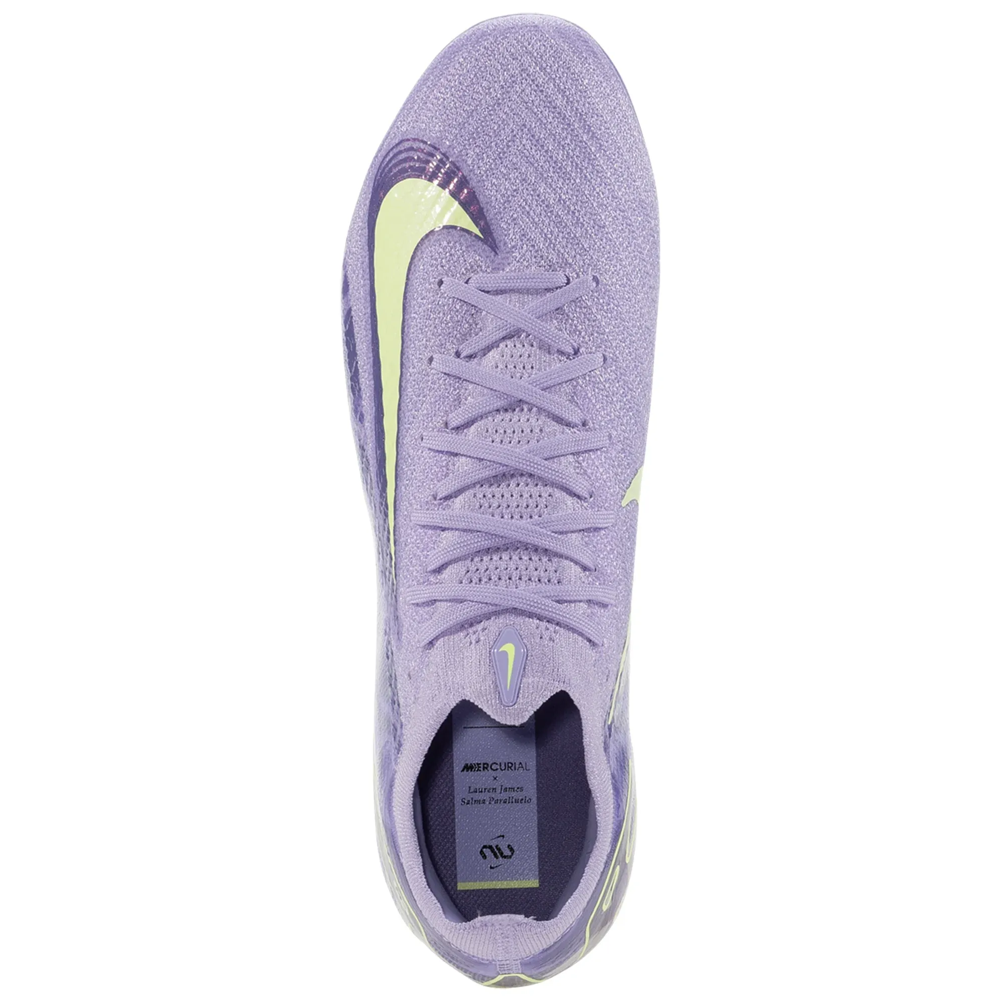 Nike United Zoom Vapor 16 Elite FG Soccer Cleats (Purple Agate/Barely Volt) Team Spirit recovery shoes