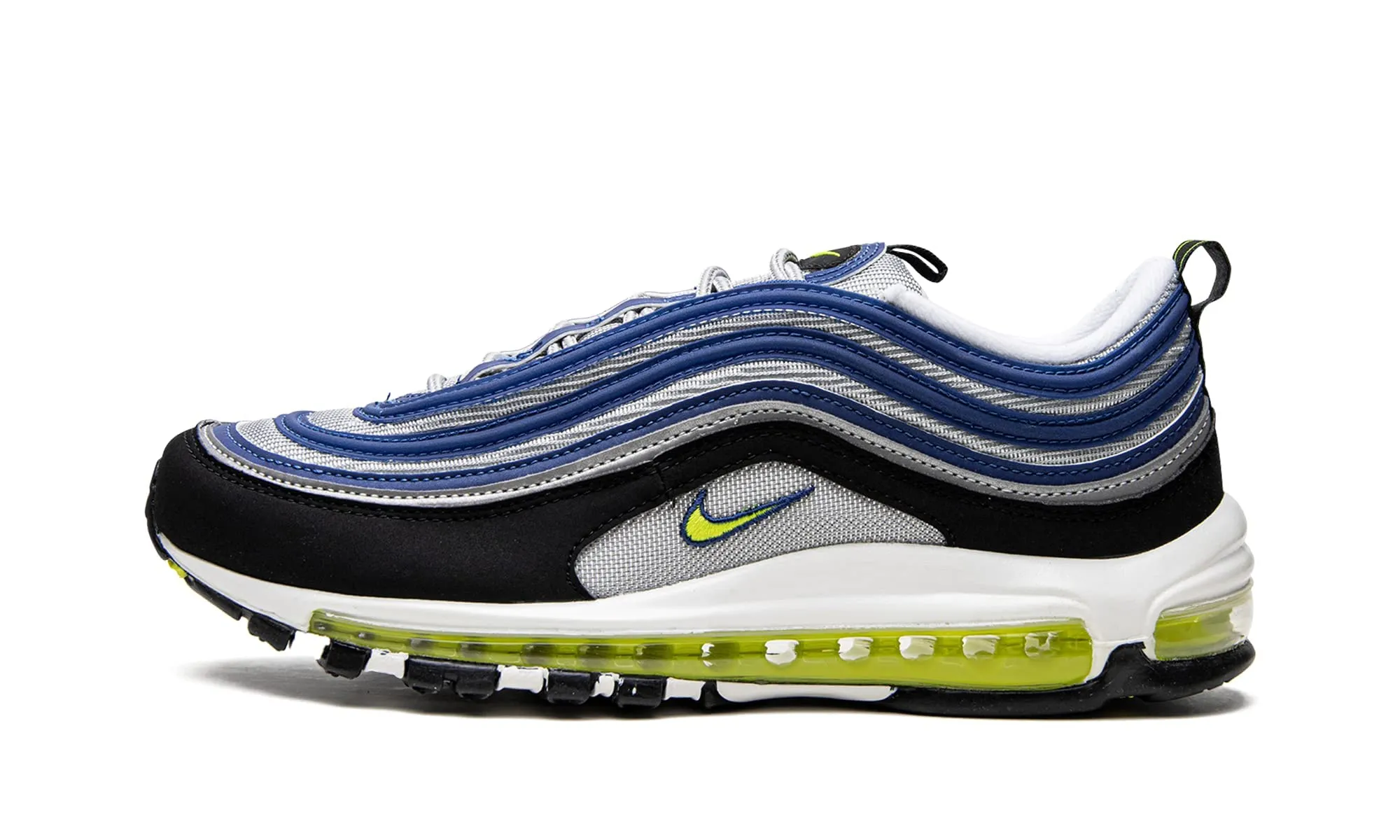 Nike Womens Air Max 97 OG DQ9131 400 Atlantic Blue Voltage Yellow - Size 7W cross - training footwear
