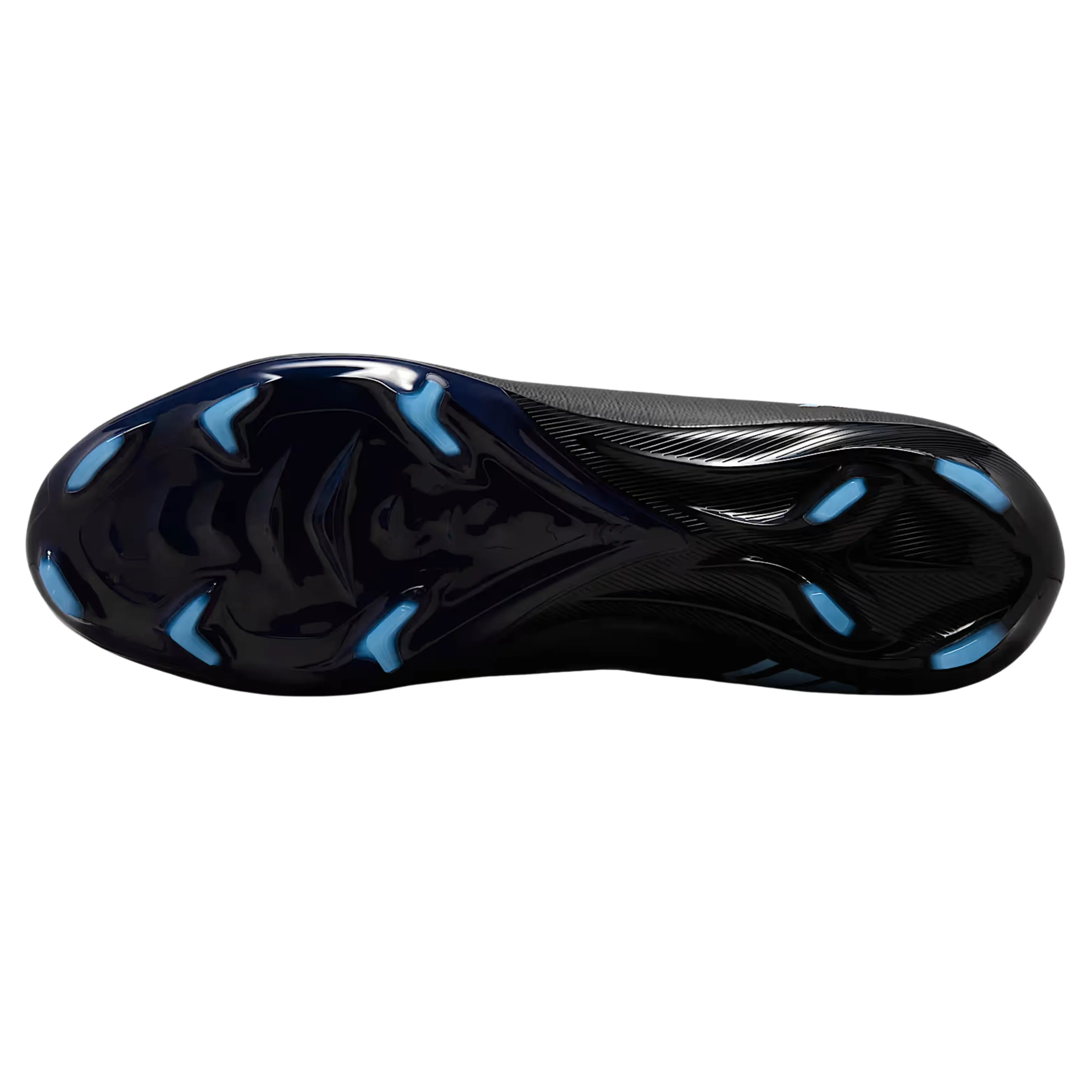 Character-themed kids' shoes glossy - finish shoes Nike Zoom Mercurial Superfly 10 Pro Firm Ground Soccer Cleats (Black/Ice Blue)