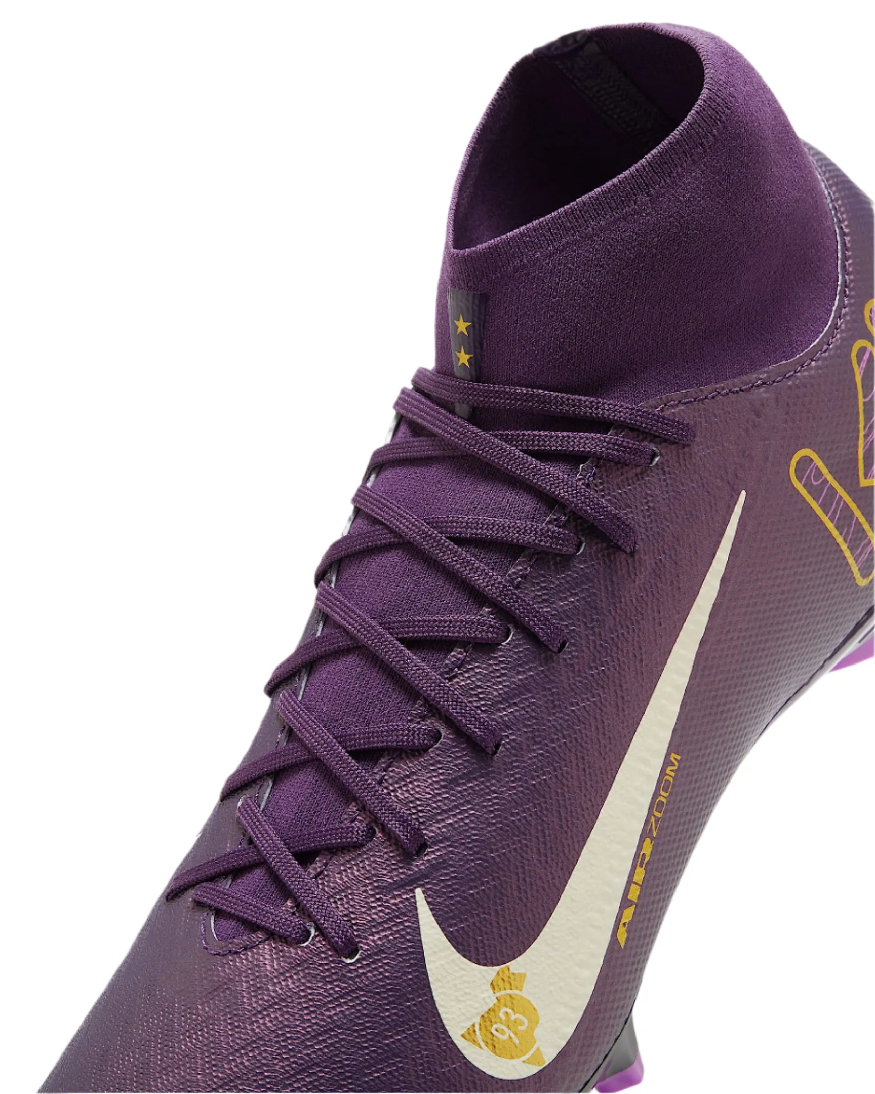 Nike Zoom Superfly 10 Academy Kylian Mbappe KM FG/MG Soccer Cleats (Grand Purple/Pale Ivory) low performance