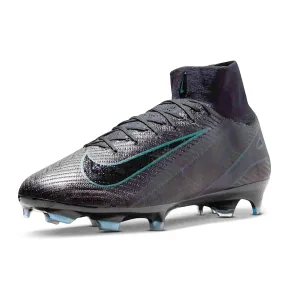 Nike Zoom Superfly 10 Elite FG Soccer Cleats (Black/Black-Deep Jungle) studded shoes rugby matches