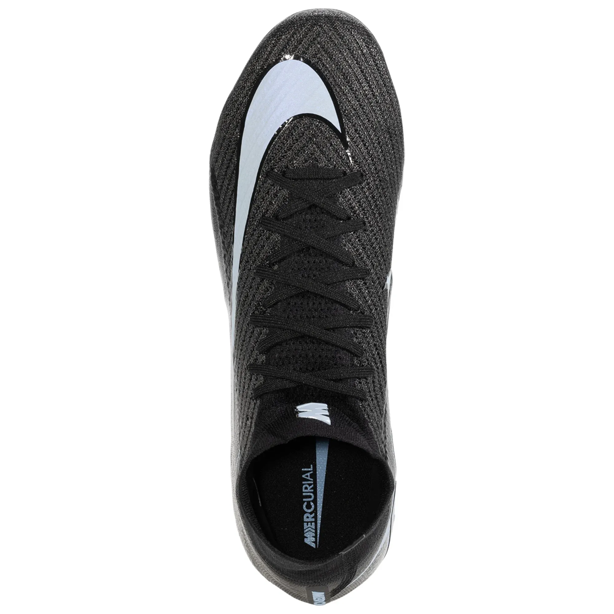 Nike Zoom Superfly 10 Elite FG Soccer Cleats (Black/Ice Blue) Comfort Grip Ventilated