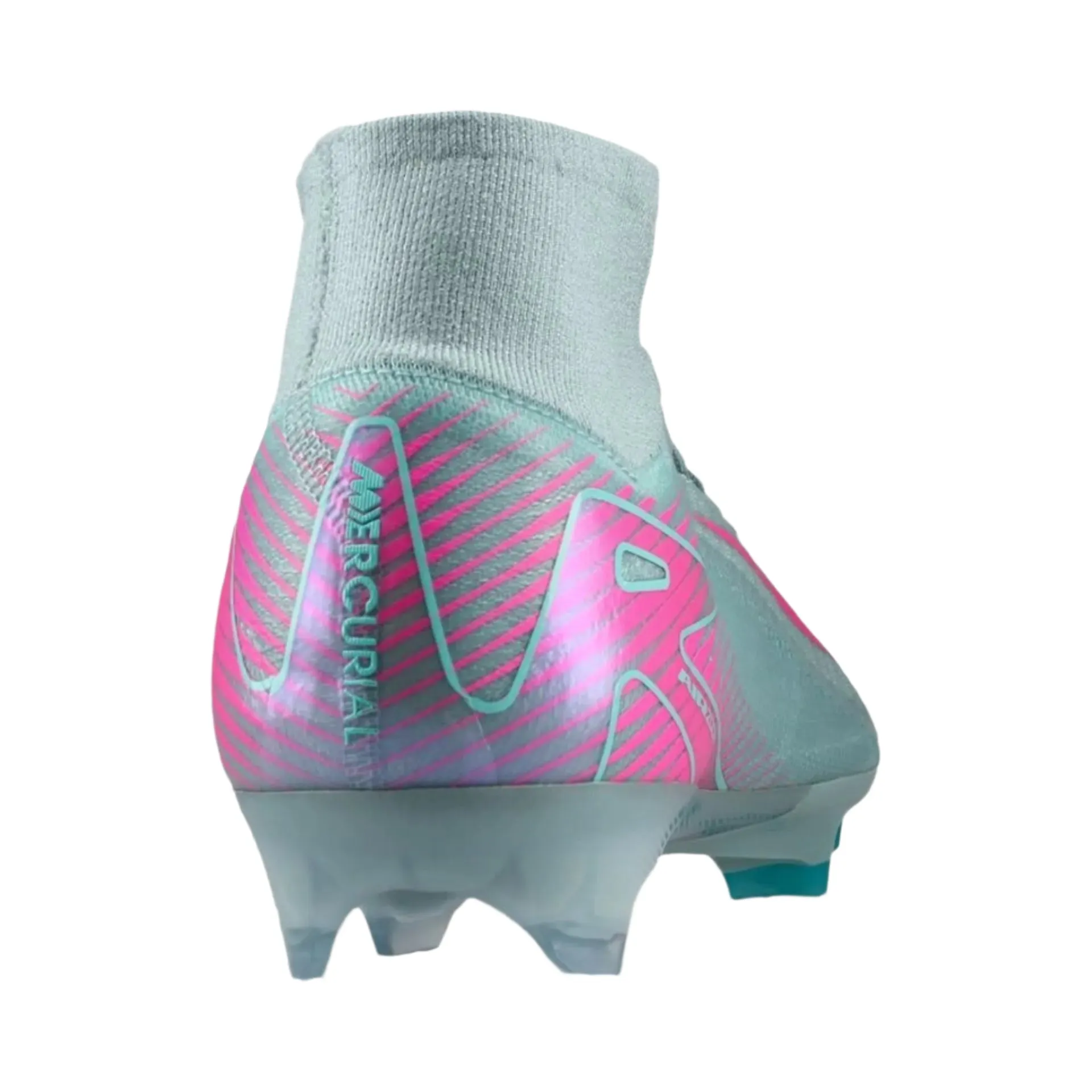 Hot Weather Nike Zoom Superfly 10 Elite Firm Ground Soccer Cleats (Ocean Cube/Pink Blast)
