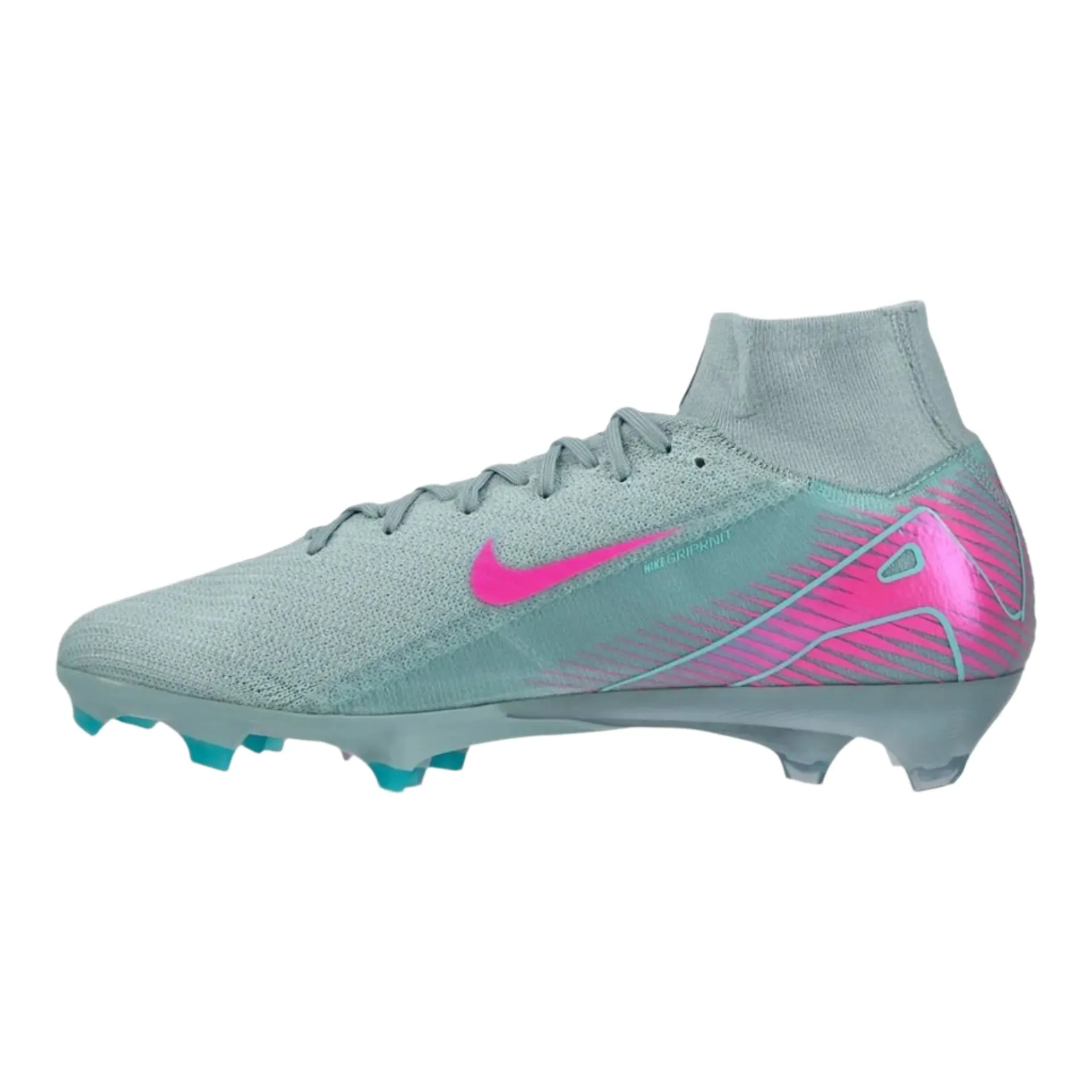 Nike Zoom Superfly 10 Elite Firm Ground Soccer Cleats (Ocean Cube/Pink Blast) cushioned shoes recreational sports shoes