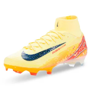 Breathable Material New Arrival Nike Zoom Superfly 10 Elite KM FG Soccer Cleats (Light Laser Orange/Armory Navy)