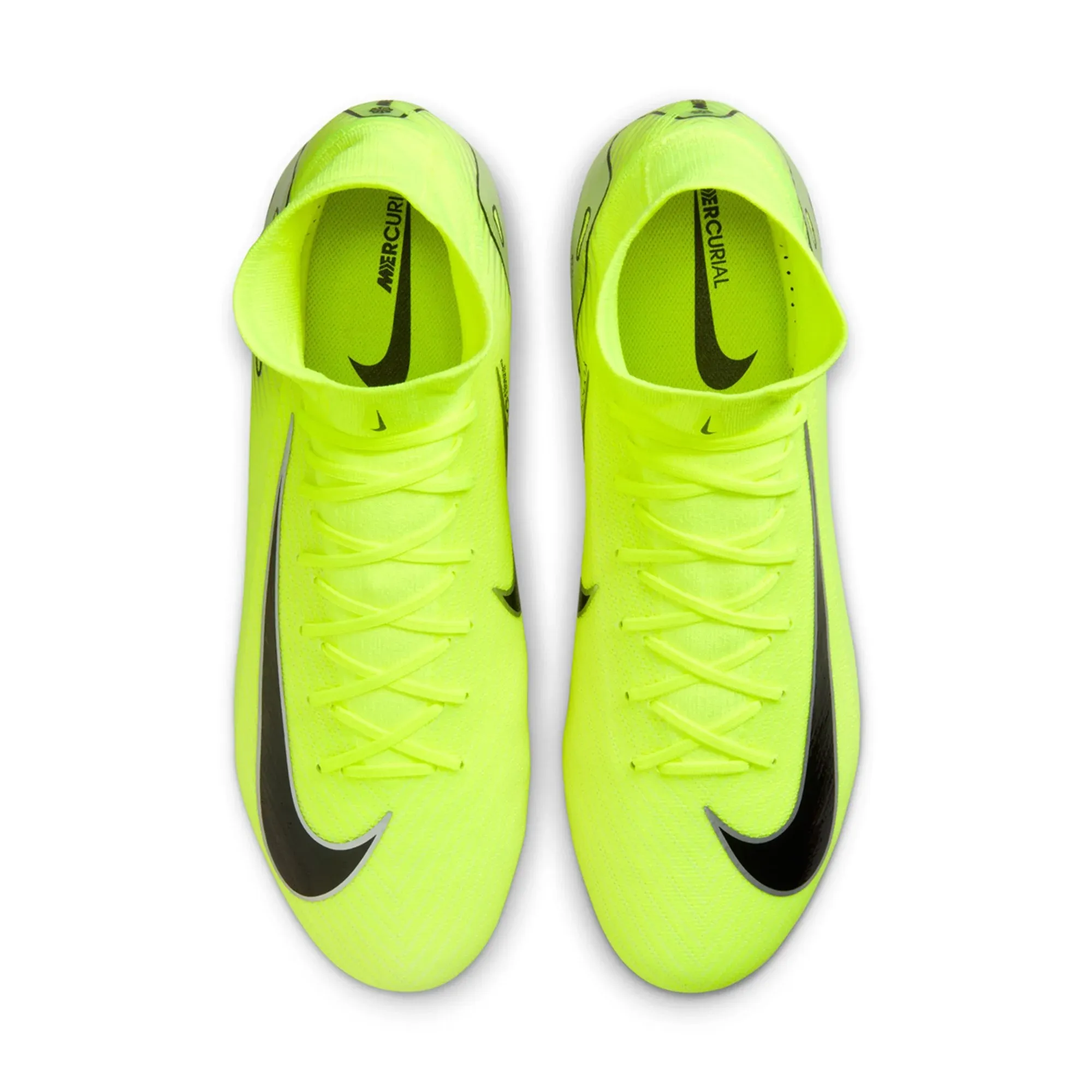 Nike Zoom Superfly 10 Pro FG Soccer Cleats (Volt/Black) Compact Storage