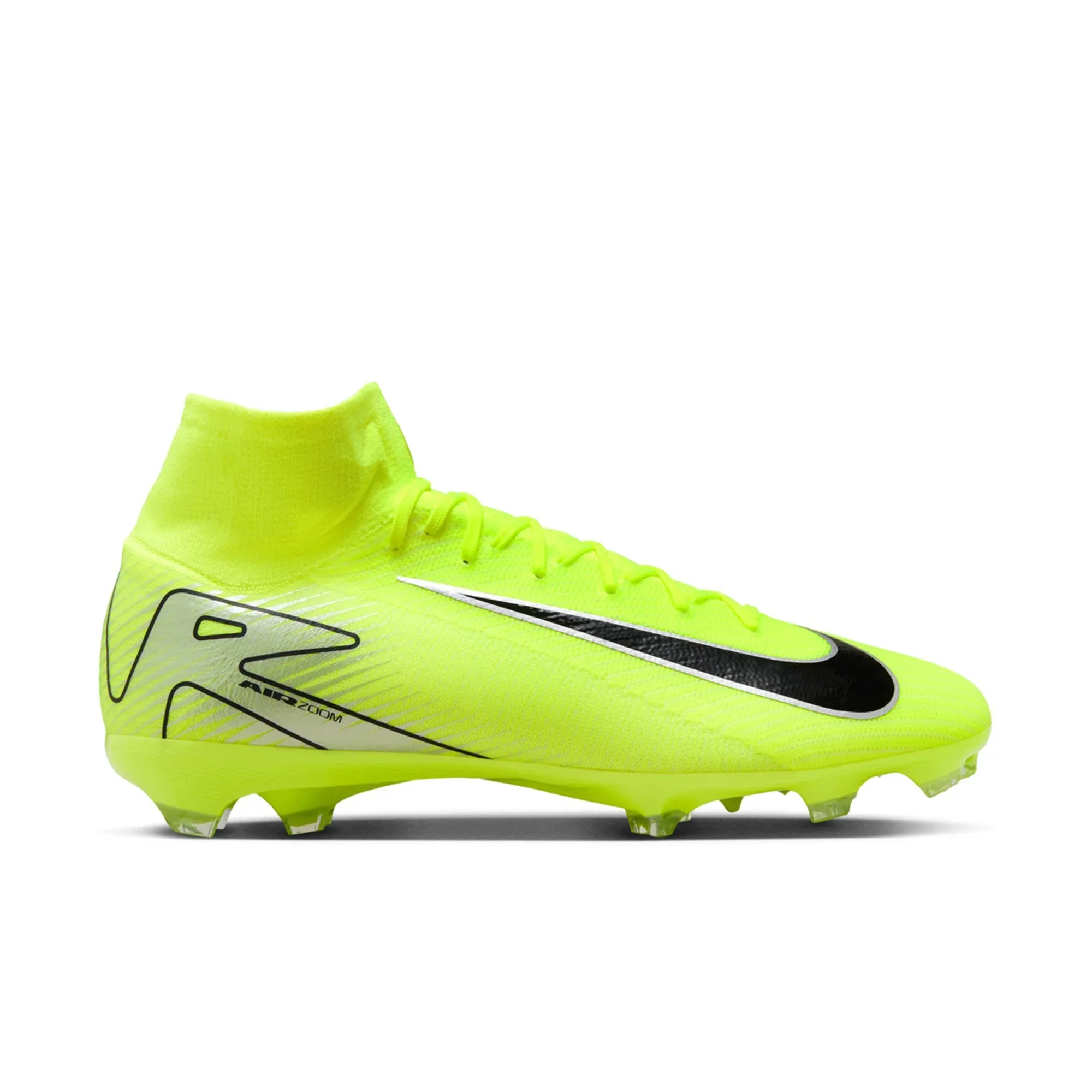 Cushioned Preemie kids' shoes Nike Zoom Superfly 10 Pro FG Soccer Cleats (Volt/Black)