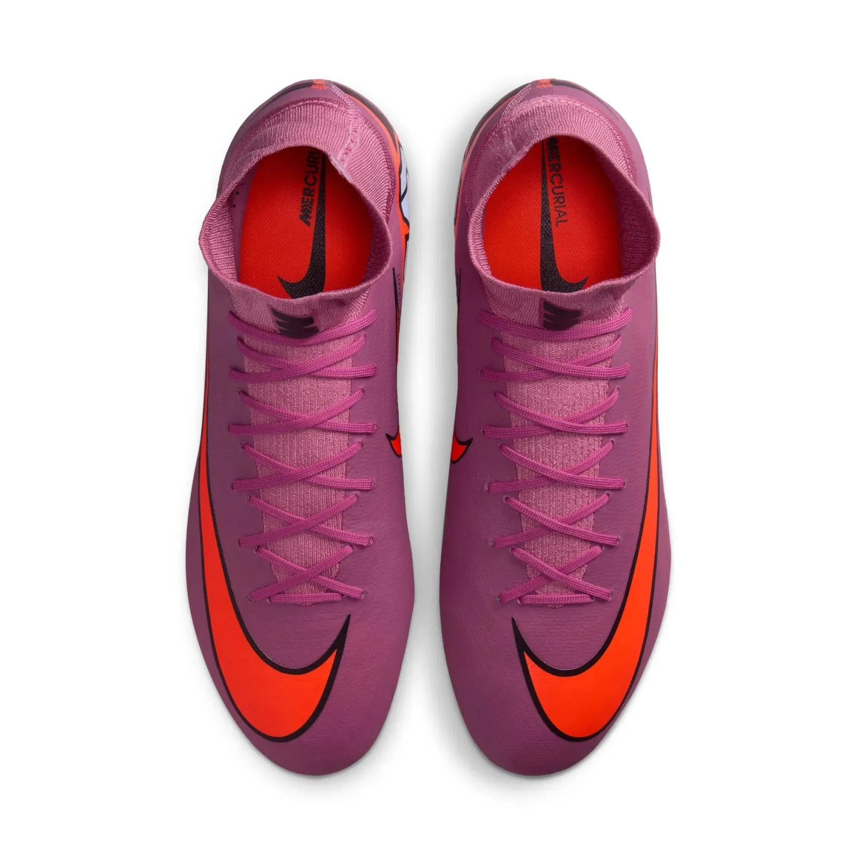 Nike Zoom Superfly 10 Pro Firm Ground Soccer Cleats (Magic Flamingo/Black/Total Crimson) Elastic band kids' shoes