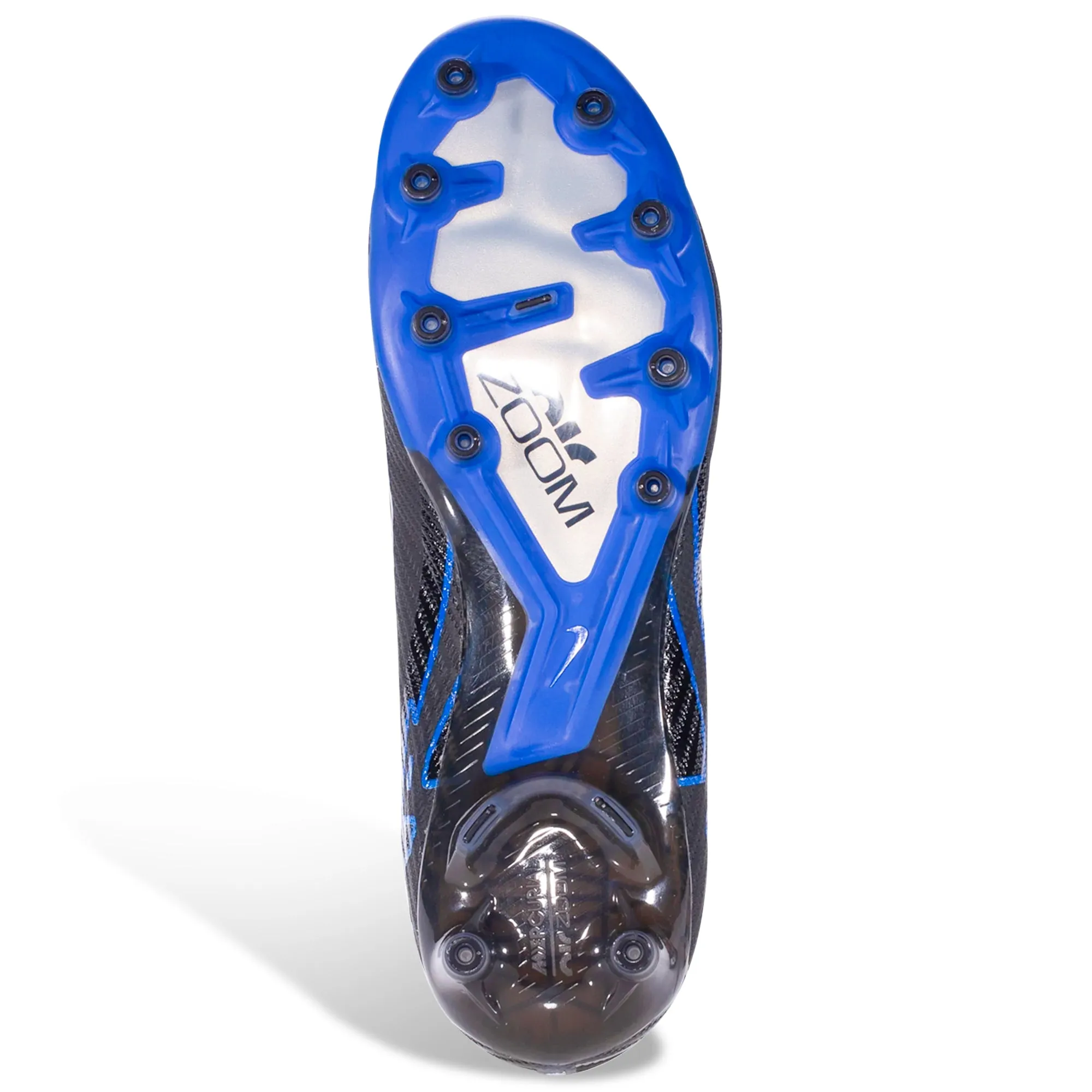 Nike Zoom Superfly 9 Elite AG-Pro Soccer Cleats (Black/Chrome-Hyper Royal) mid performance amateur player