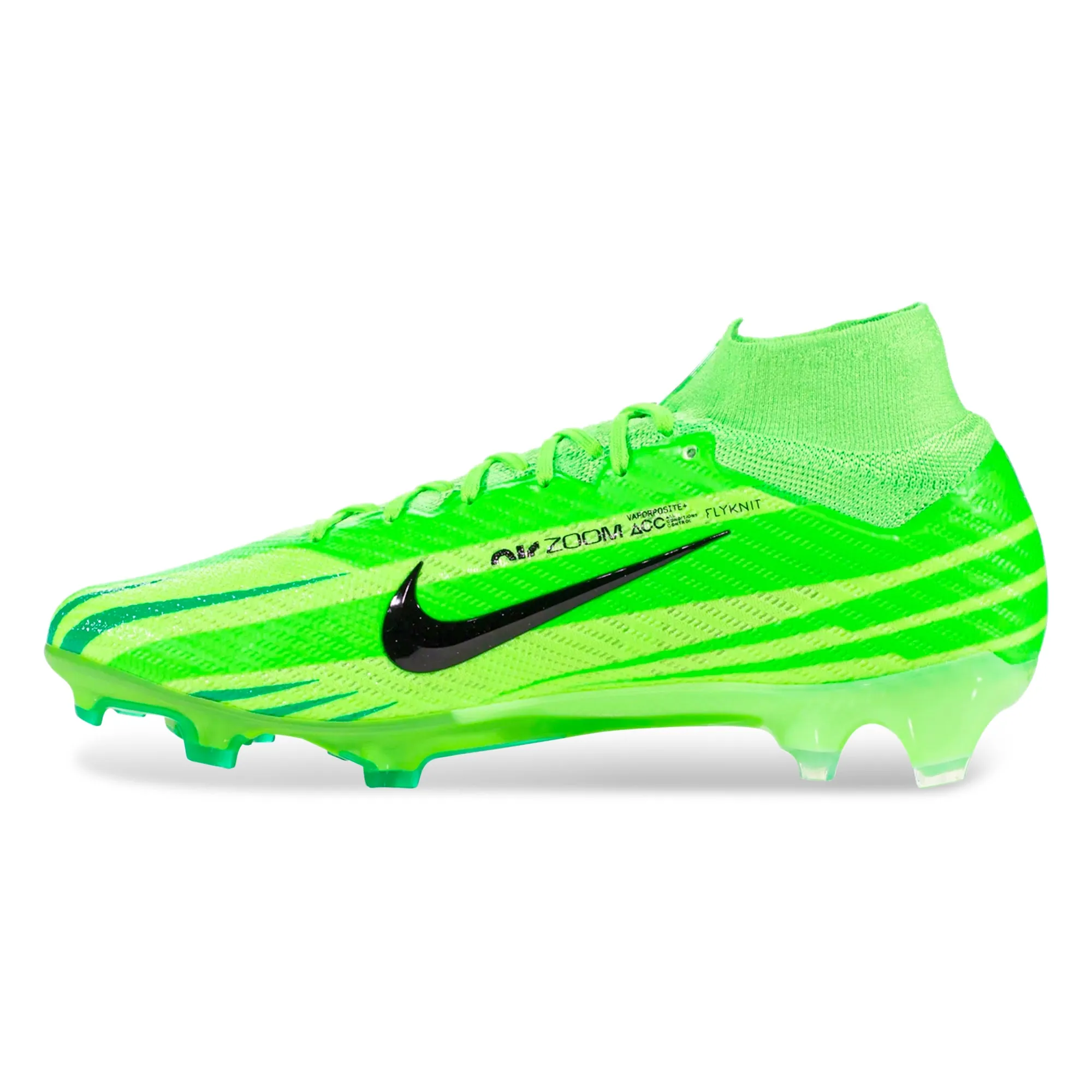 Lightweight Outsole Nike Zoom Superfly 9 MDS Elite Firm Ground Soccer Cleats (Green Strike/Stadium Green)