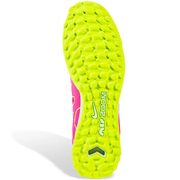 Nike Zoom Vapor 15 Pro Turf Soccer Cleats (Pink Blast/Volt-Gridiron) dojo - use shoes Versatile