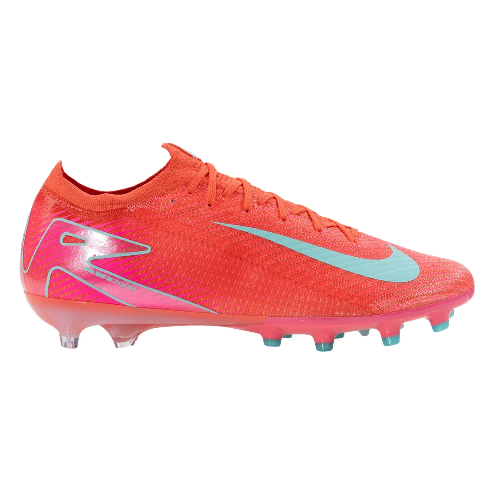 Nike Zoom Vapor 16 Elite AG-Pro Soccer Cleats (Ember Glow/Aurora Glow) toe - spring insole shoes Lightweight Build