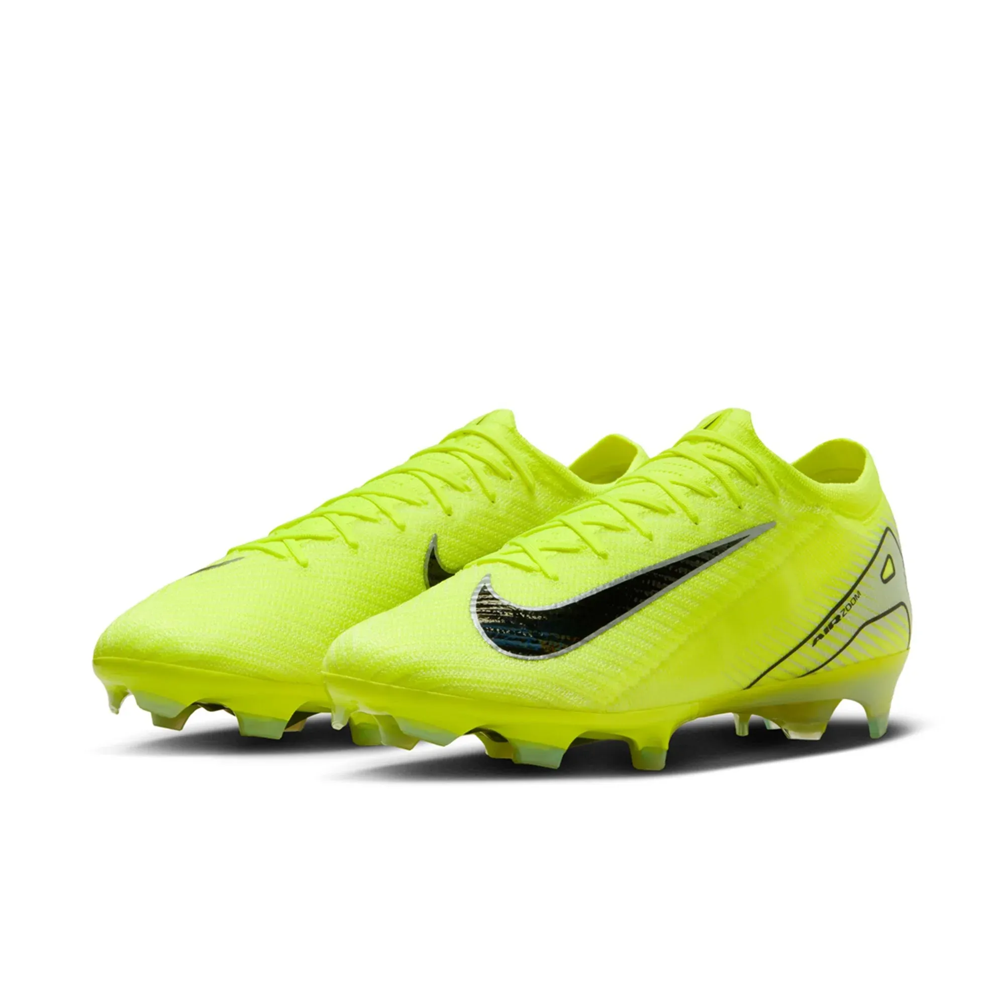 Nike Zoom Vapor 16 Elite FG Soccer Cleats (Volt/Black) Heel Stabilization