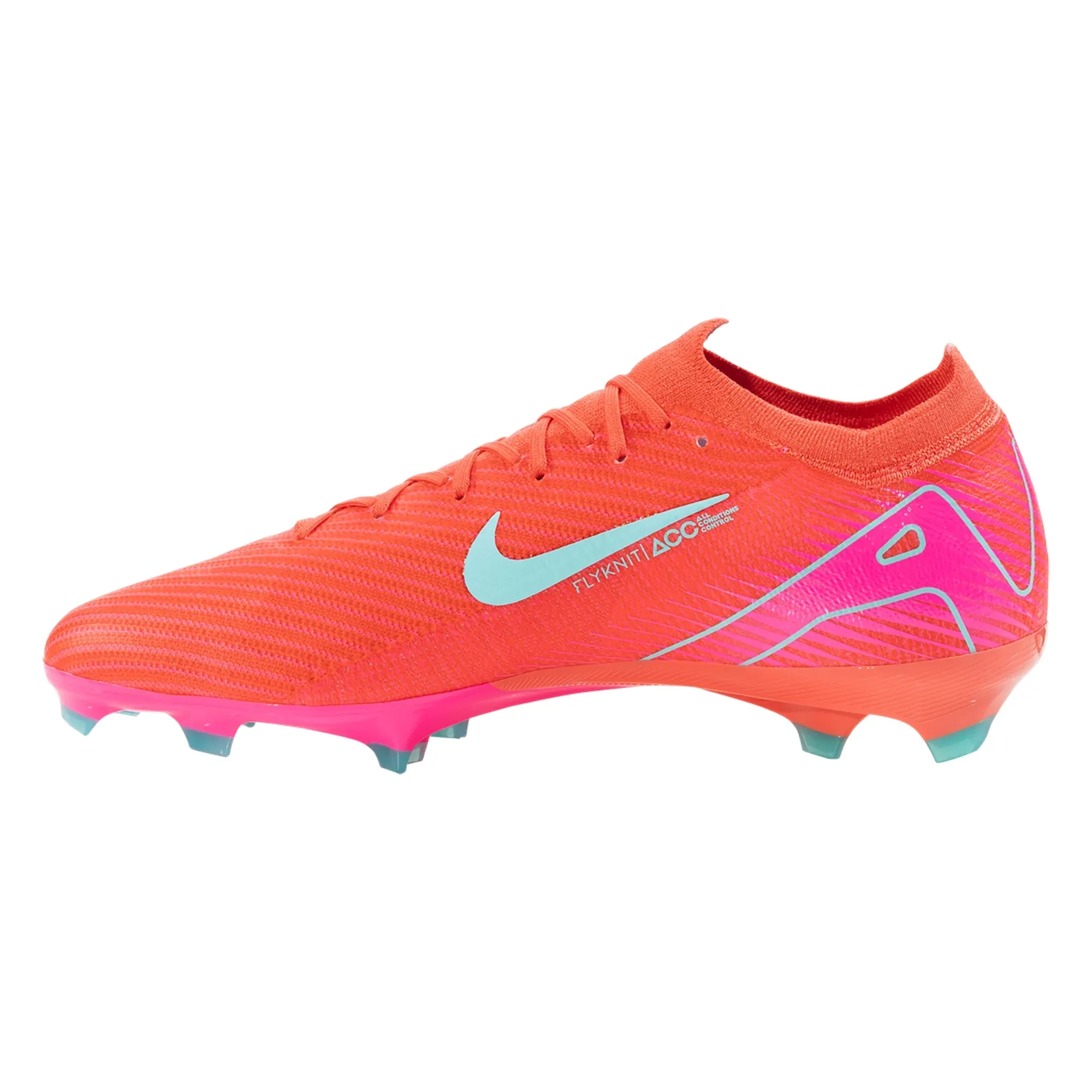 Nike Zoom Vapor 16 Pro FG Soccer Cleats (Ember Glow/Aurora Green) rugby shoes