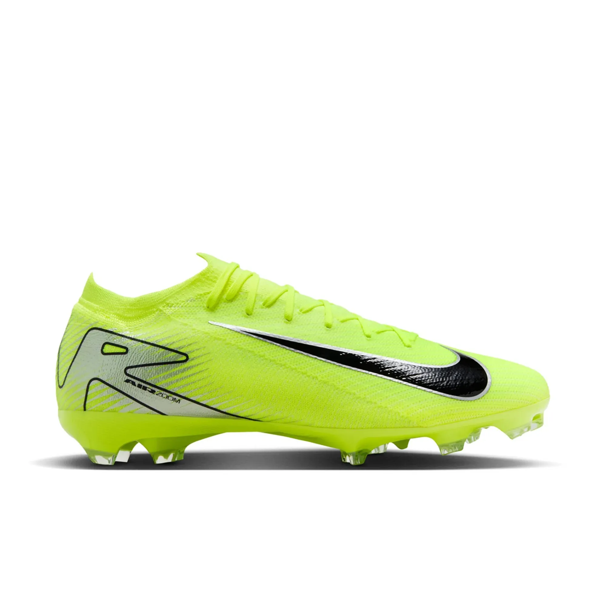 Nike Zoom Vapor 16 Pro FG Soccer Cleats (Volt/Black) footbed - support shoes Purple