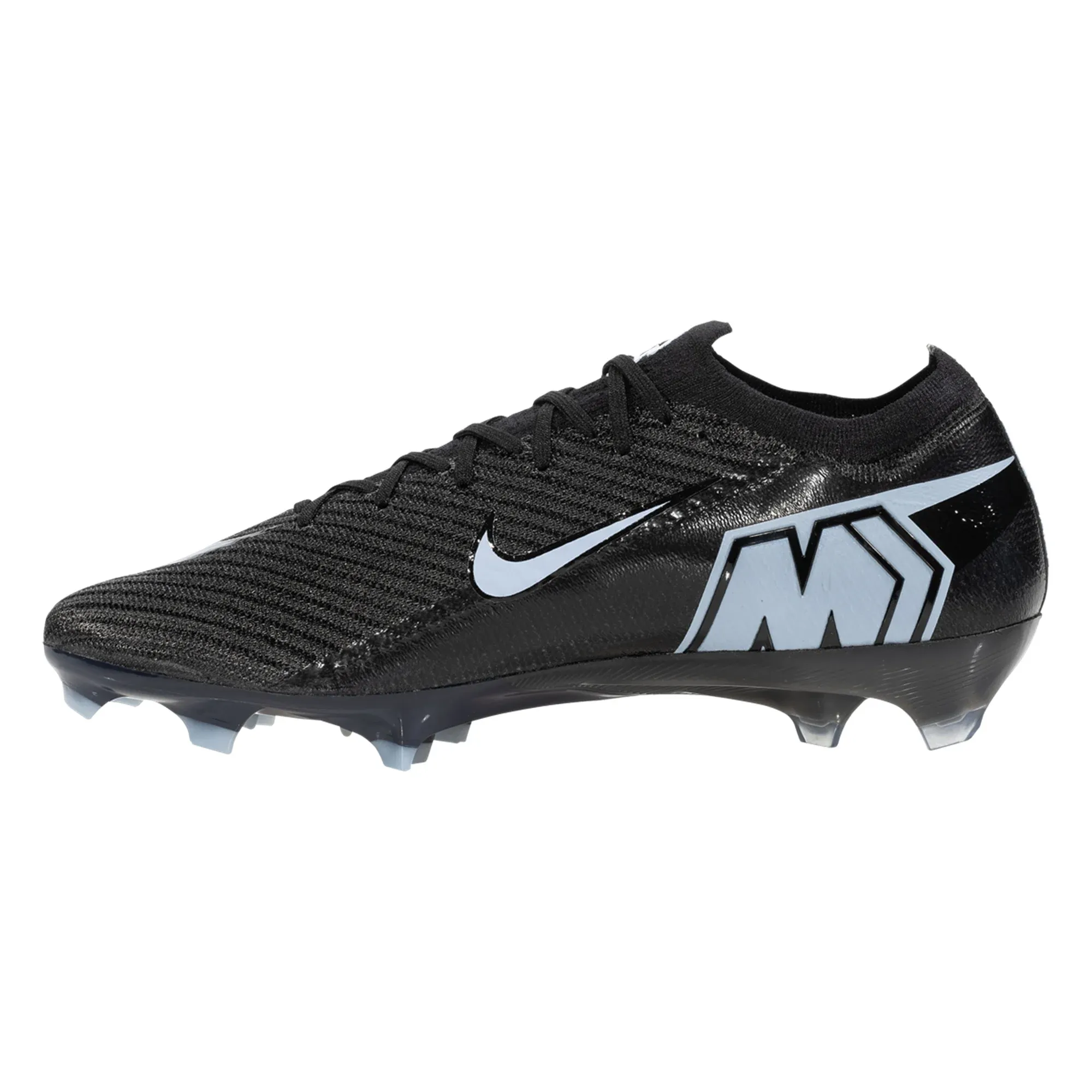 Comfortable Straps Nike Zoom Vapor 16 Pro Firm Ground Soccer Cleats (Black/Ice Blue)