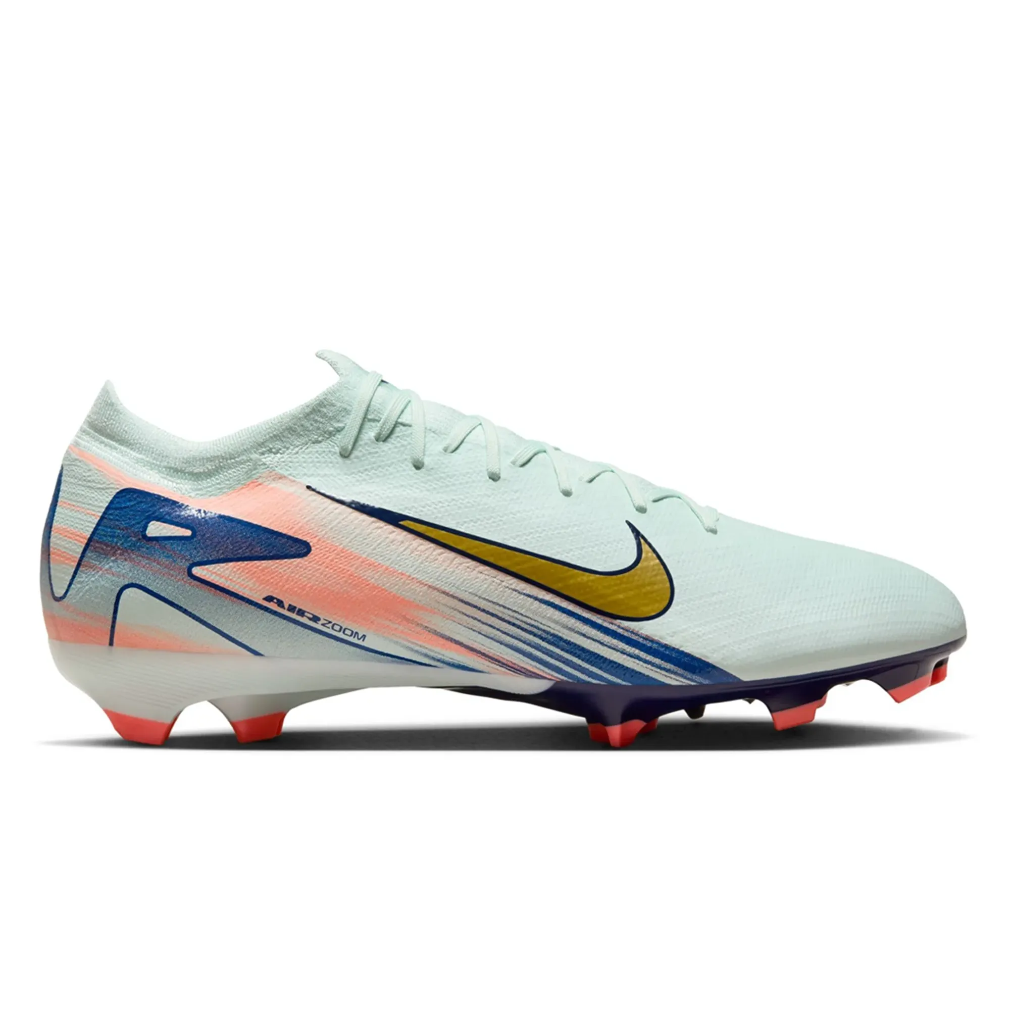 Nike Zoom Vapor 16 Pro MDS FG Soccer Cleats (Barely Green/Metallic Gold Coin) kids' sports footwear agility upgrade