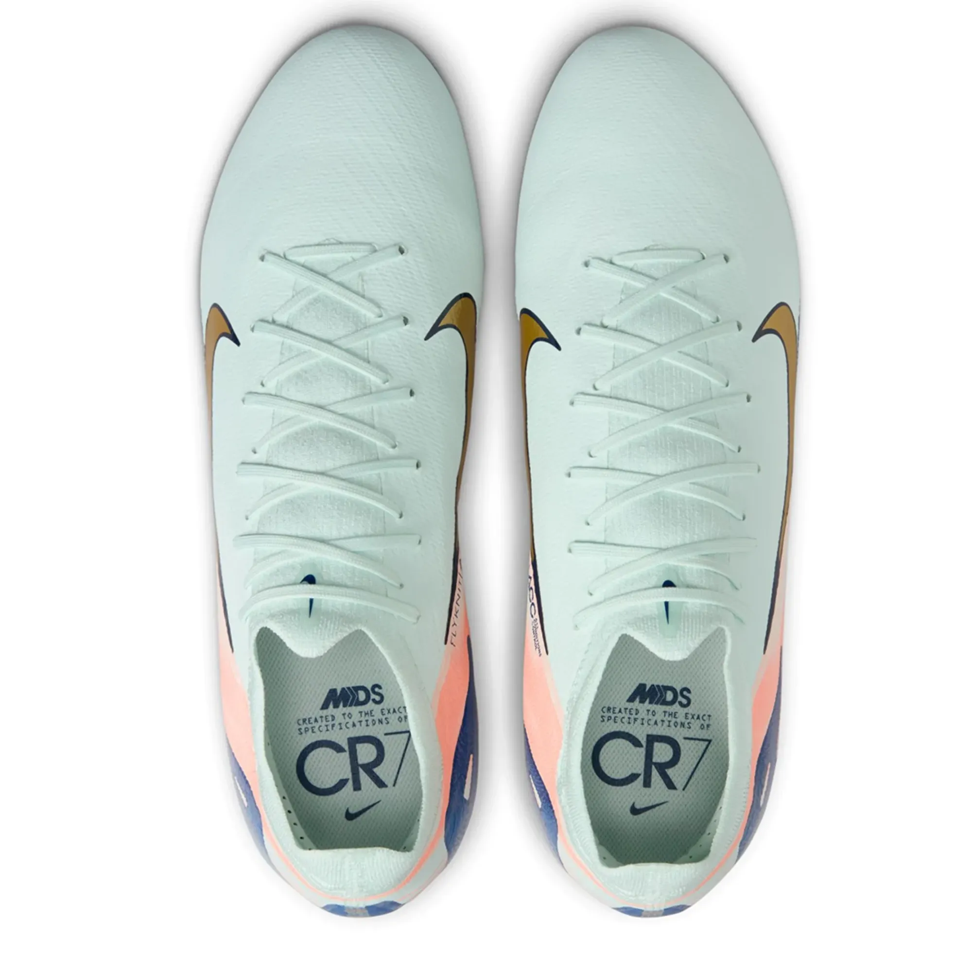 Technology - infused shoes Nike Zoom Vapor 16 Pro MDS FG Soccer Cleats (Barely Green/Metallic Gold Coin)