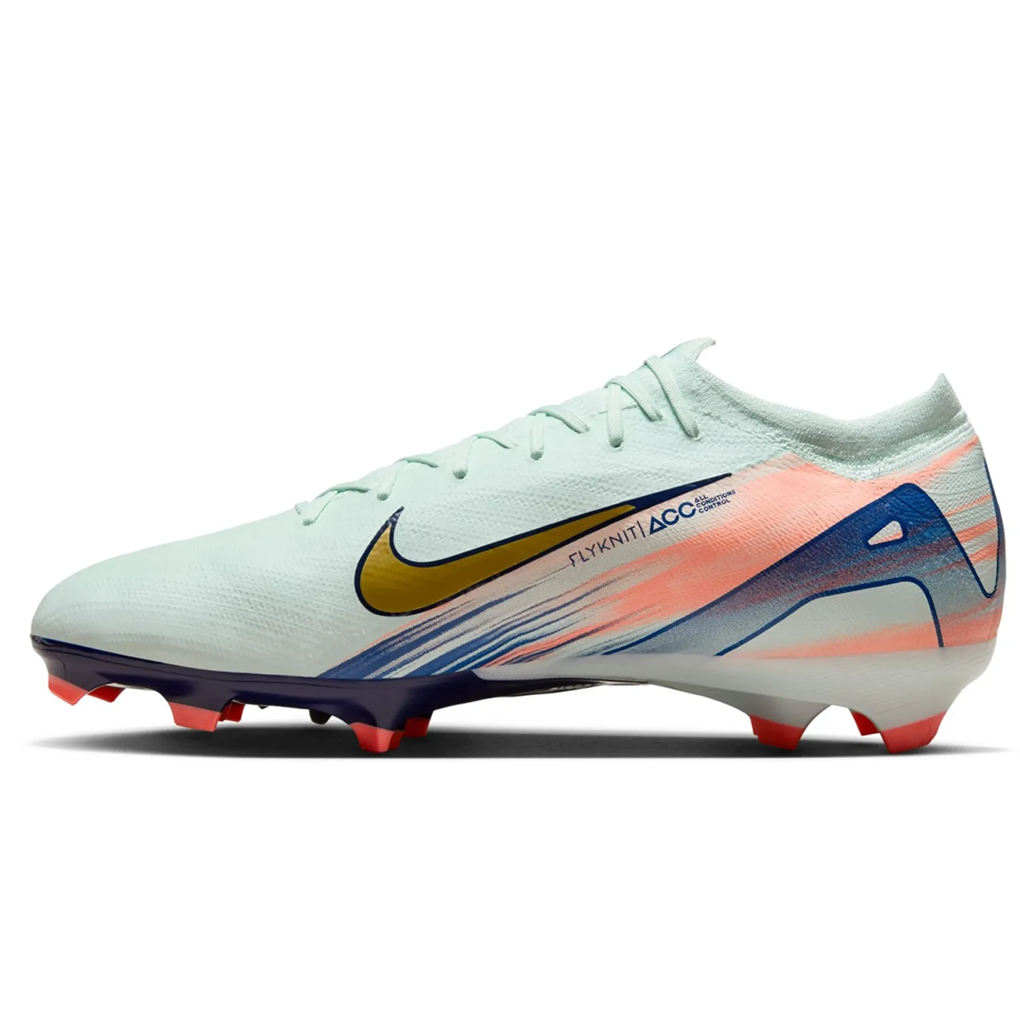 Nike Zoom Vapor 16 Pro MDS FG Soccer Cleats (Barely Green/Metallic Gold Coin) Comfortable Arch zip - up shoes