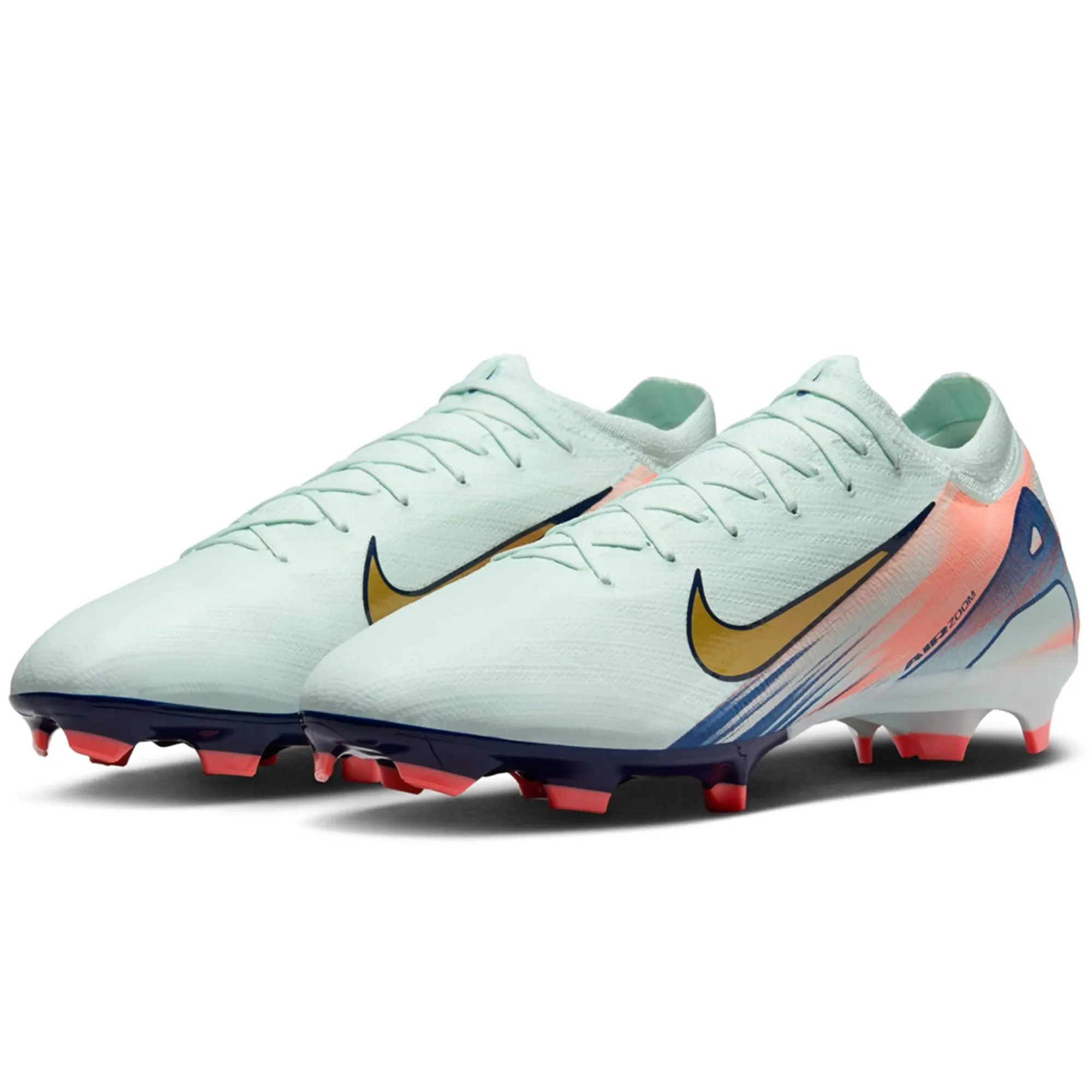 Nike Zoom Vapor 16 Pro MDS FG Soccer Cleats (Barely Green/Metallic Gold Coin) Shock dispersion Outdoor Event