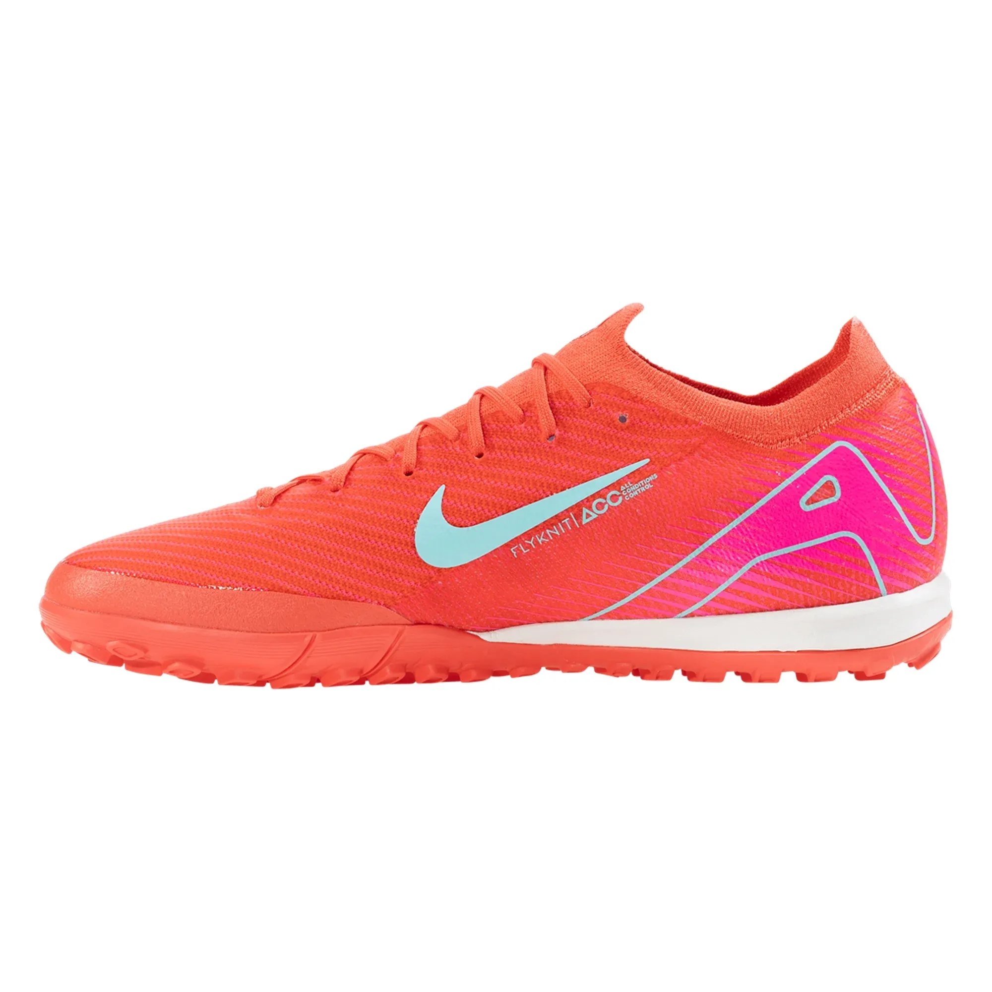 inline skating shoes leather shoes Nike Zoom Vapor 16 Pro Turf Soccer Cleats (Ember Glow/Aurora Green)