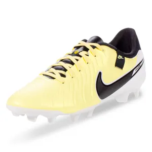 safety shoes Nike Legend 10 Academy FG/MG Soccer Cleats (Lemonade/Black/Metallic Coin)