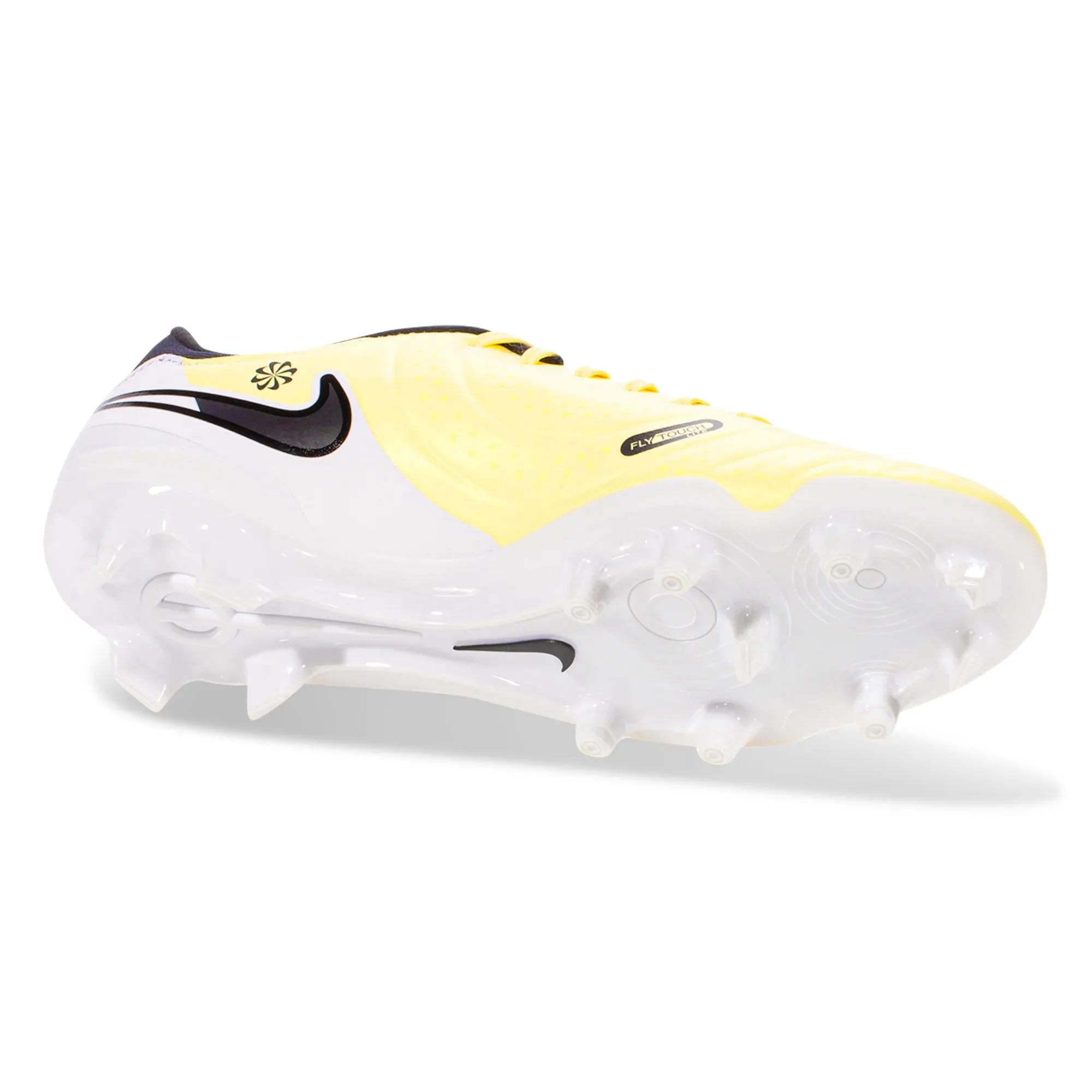 Nike Legend 10 Academy FG/MG Soccer Cleats (Lemonade/Black/Metallic Coin) rubber - sole shoes