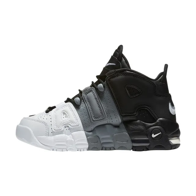 Original New Arrival Authentic Nike Air More Uptempo Tri-Color Men's Breathable Basketball Shoes Sports Sneakers EVAComfort