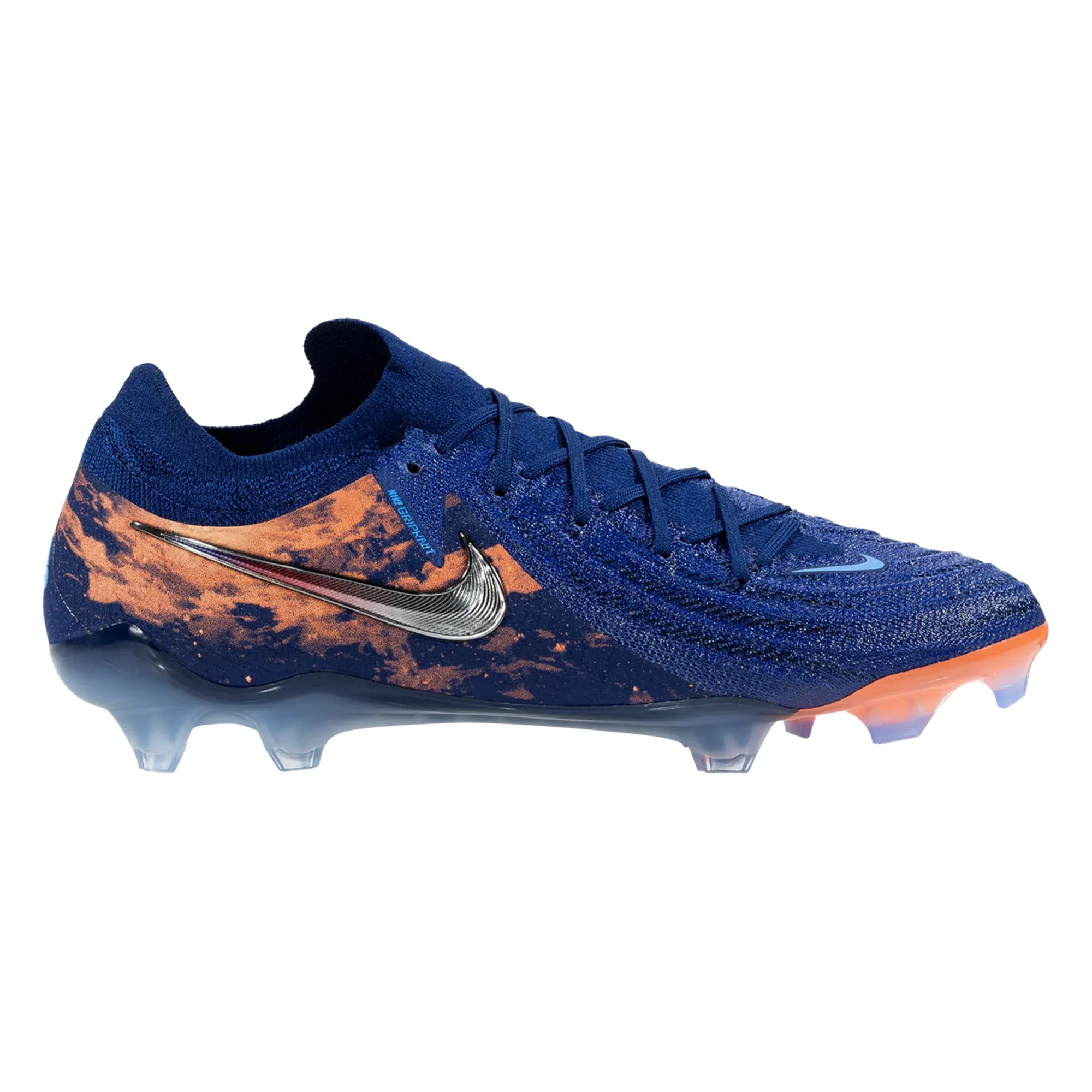 Nike Phantom GX II Elite Erling Haaland FG Soccer Cleats (Blue Void/Chrome) field hockey shoes