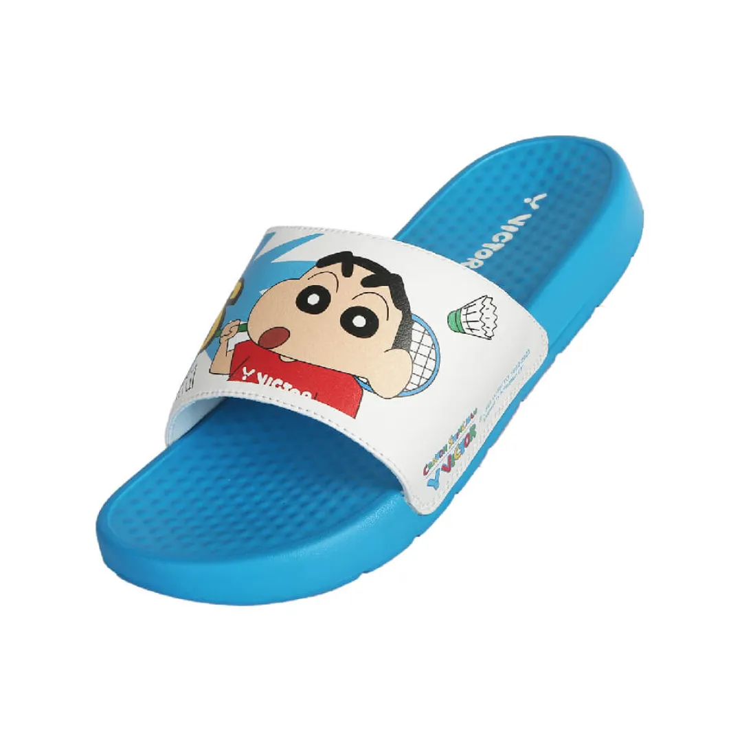 Flex Titan Glide MasterX Victor 008CS-FA Crayon Shinchan Slippers/Sandal [Nautical Blue/Bright White]