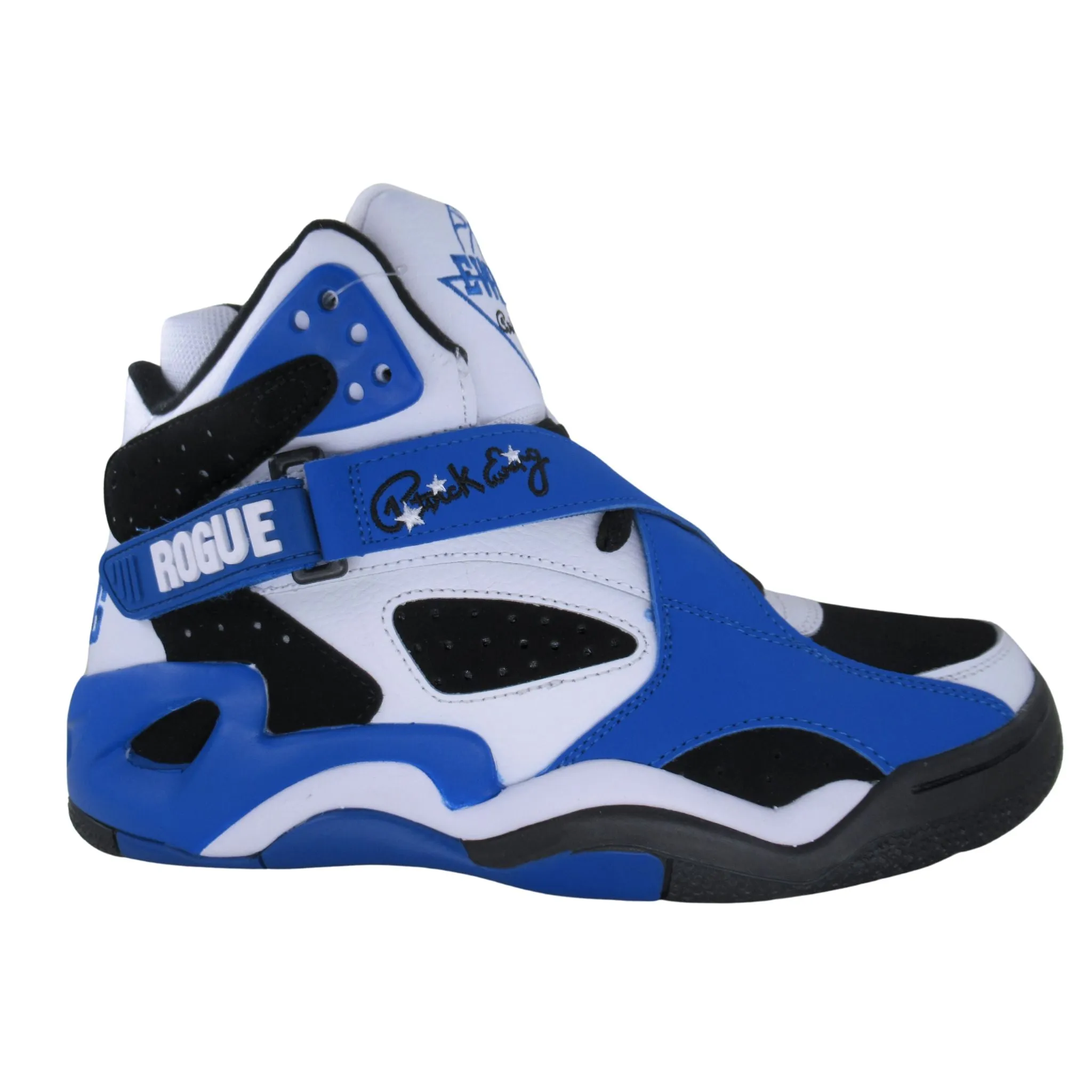 Patrick Ewing Athletics Men's 1BM02471-018 Rogue White Black Royal Basketball Shoes Hero Walk Cool Pop