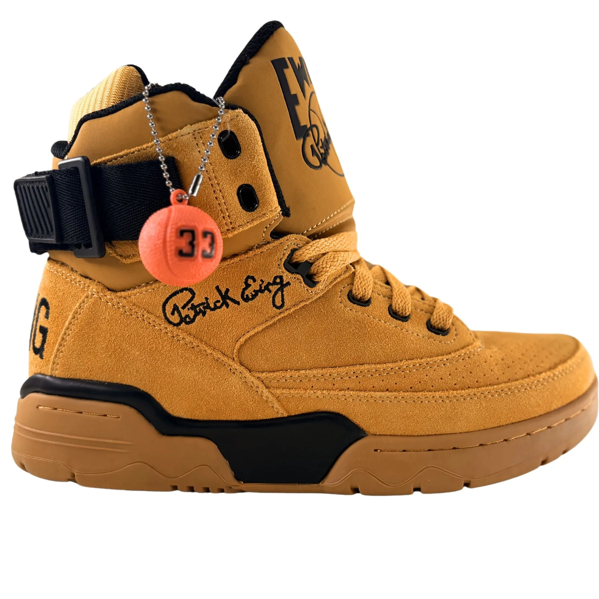 Autumn Tone group walk Patrick Ewing Athletics Men's 1EW90013-704 33 HI OG Sunflower Black Basketball Shoes