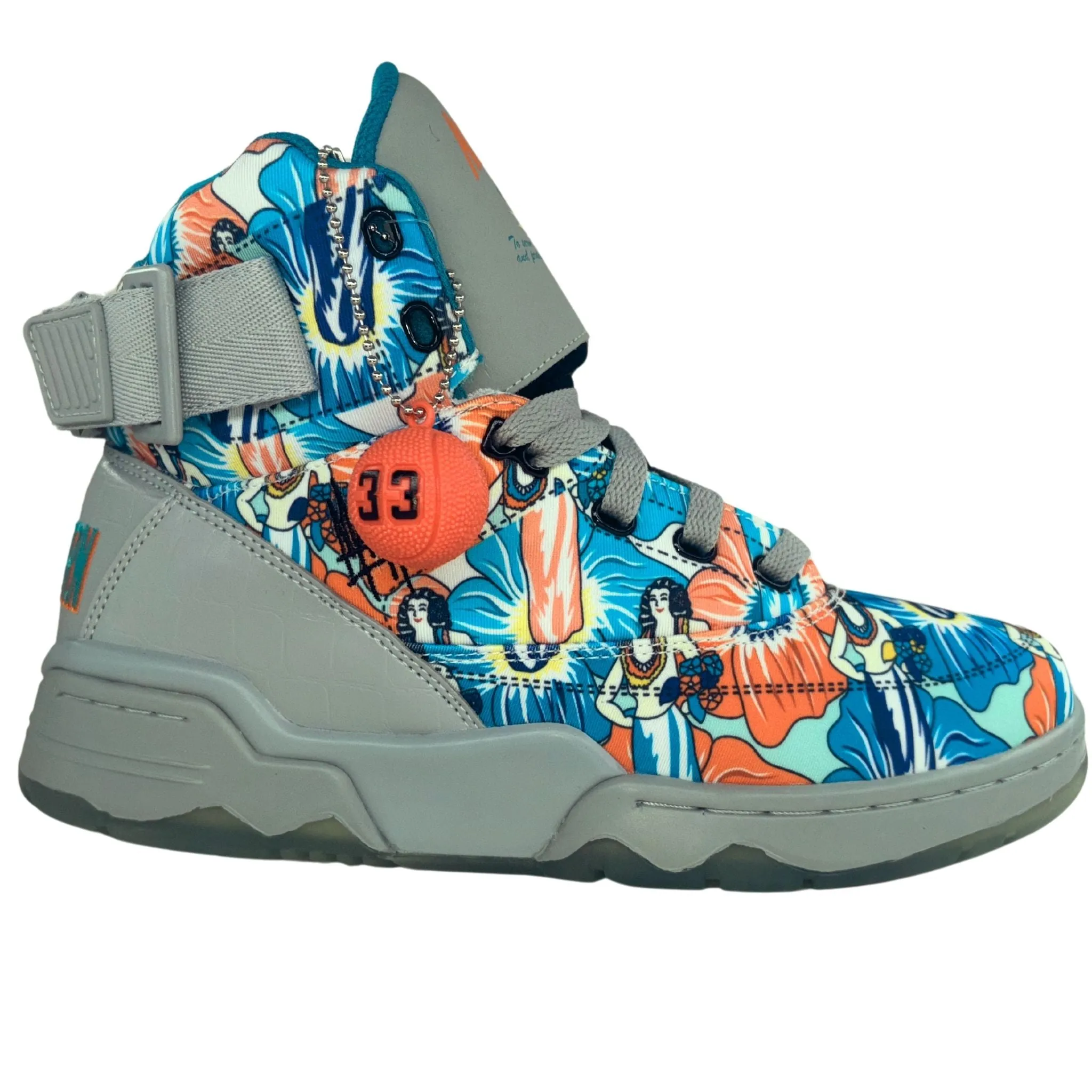 Patrick Ewing Athletics Men's 1BM00588-055 EWING 33 HI X Ace Ventura Multicolor Basketball Shoes Summer cool