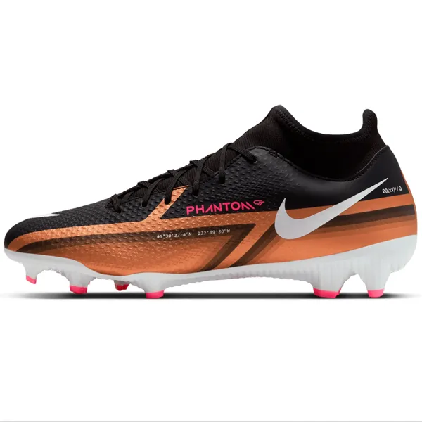 Nike Phantom GT2 Academy DF FG/MG (Metallic Copper) buckle - closure shoes Sports equipment