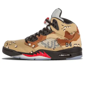 Durable Rubber Nike Air Jordan 5 Retro Supreme "Supreme" Men's Basketball Shoes