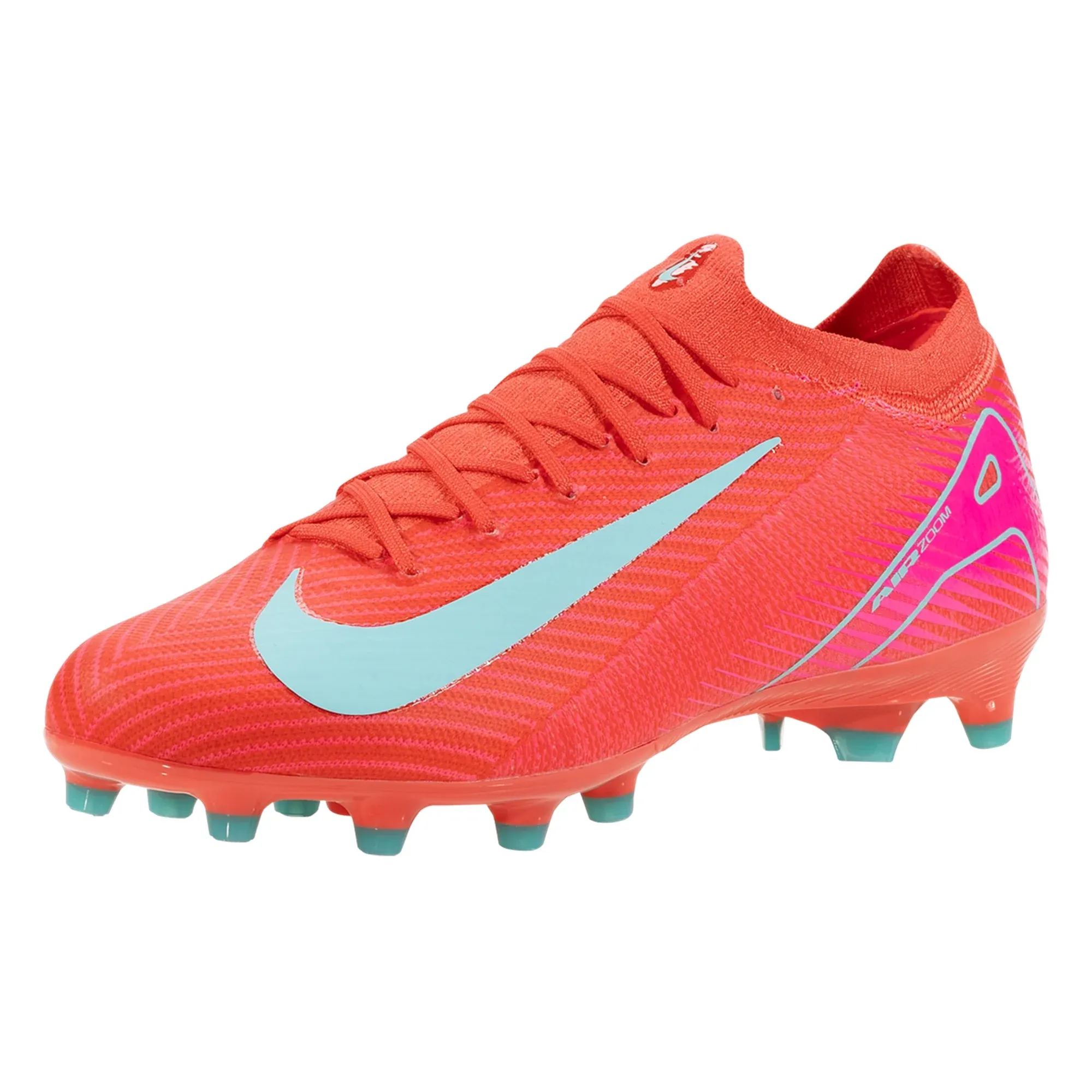warm - up shoes Tassel kids' shoes Nike Zoom Vapor 16 Pro AG-Pro Soccer Cleats (Ember Glow/Aurora Green)
