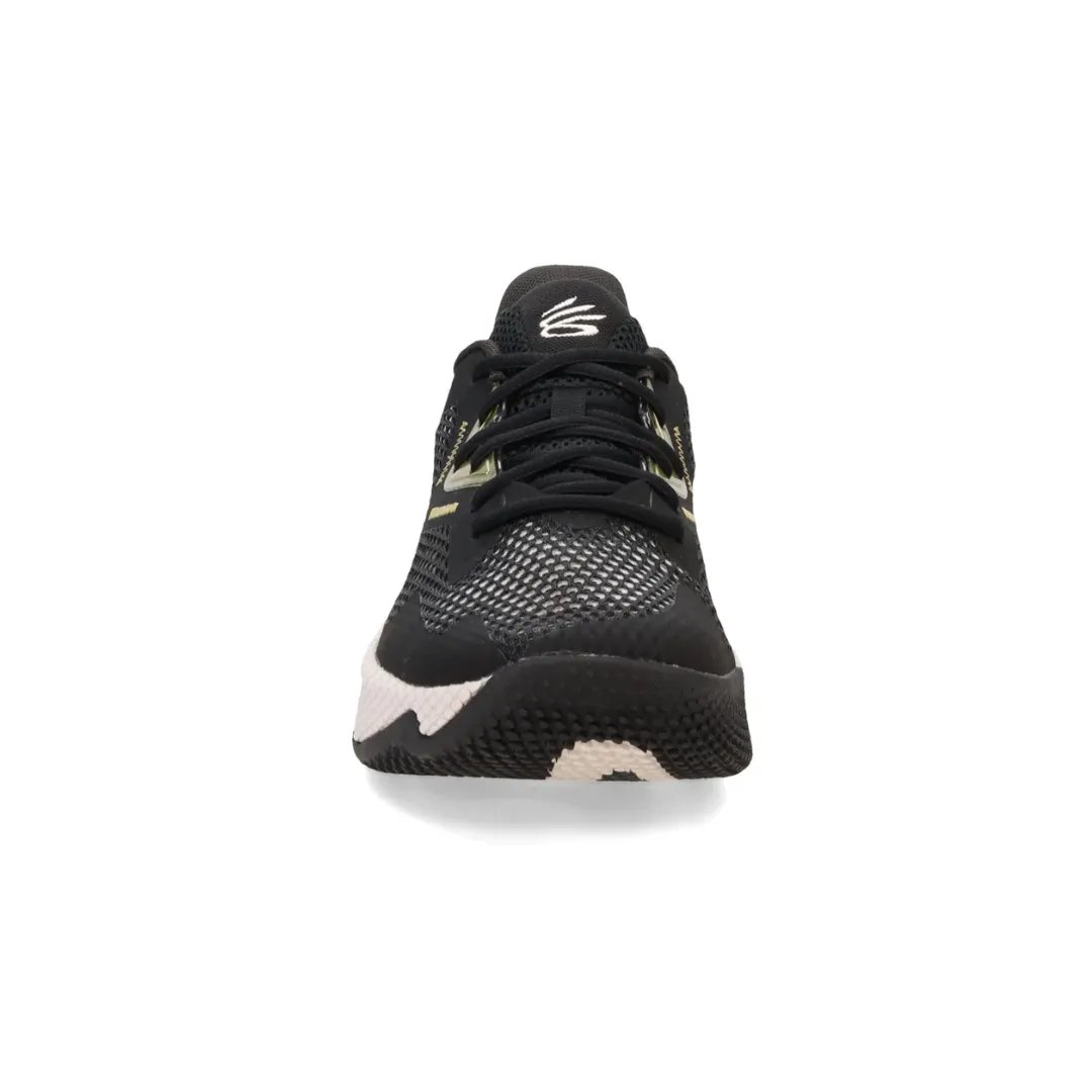 Adjustable lacing Under Armour Curry Splash 3 Black Metallic Gold