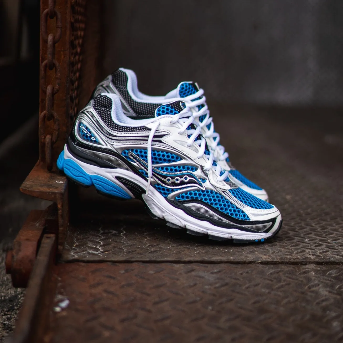 Mens Saucony OG ProGrid Omni 9 (Royal/Silver) daily commuters