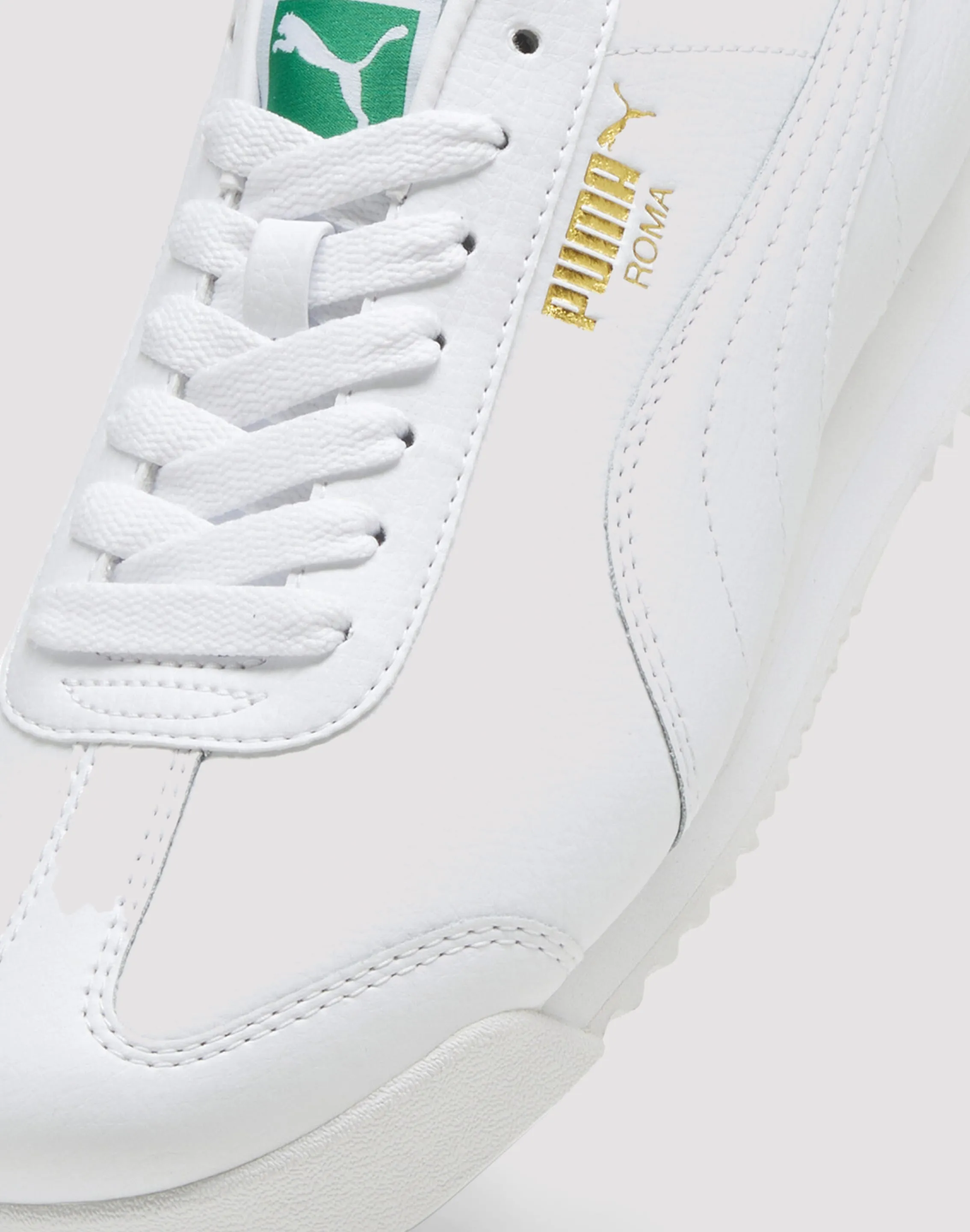 Earth Brown Sleek Detail Puma Roma Basic "White"