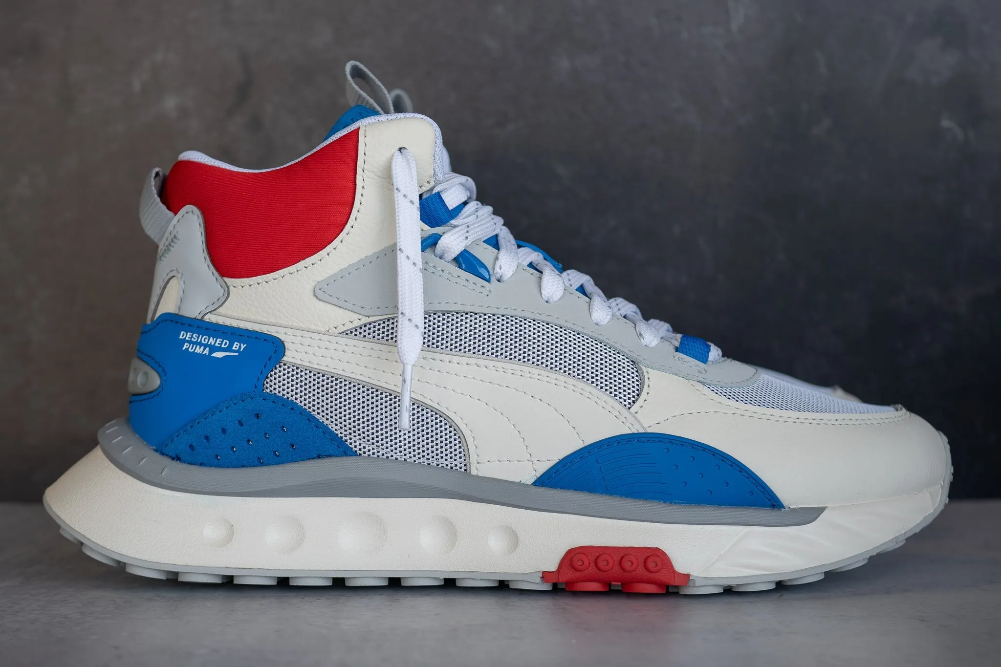 Puma Wild Rider Mid WS (Ivory Glow/Future Blue) Authentic cyclists' efficiency