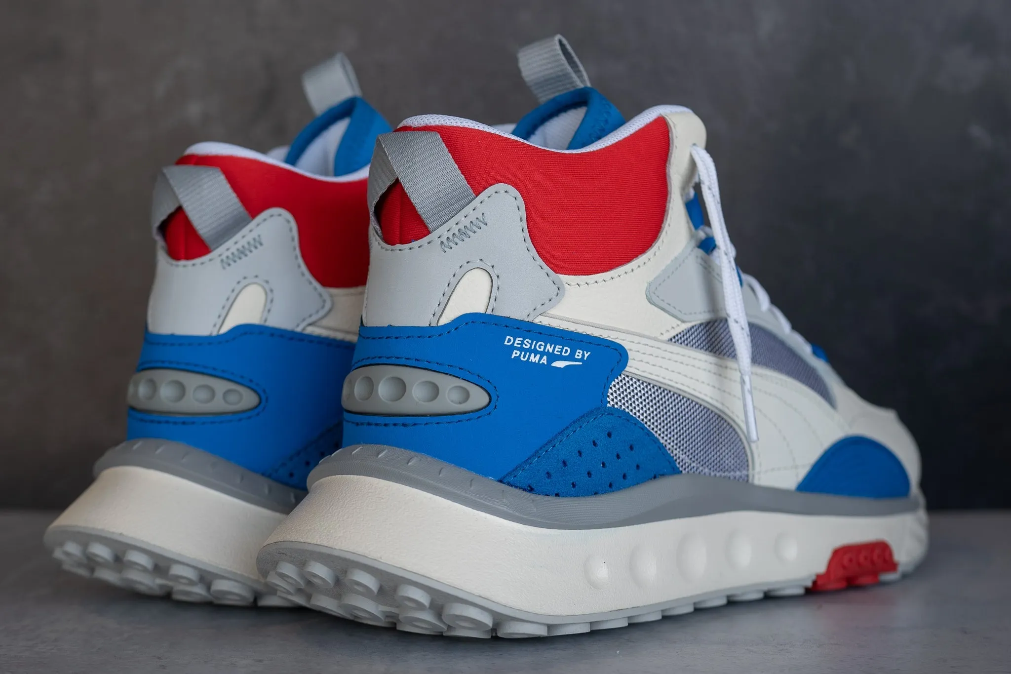 captivating Puma Wild Rider Mid WS (Ivory Glow/Future Blue)