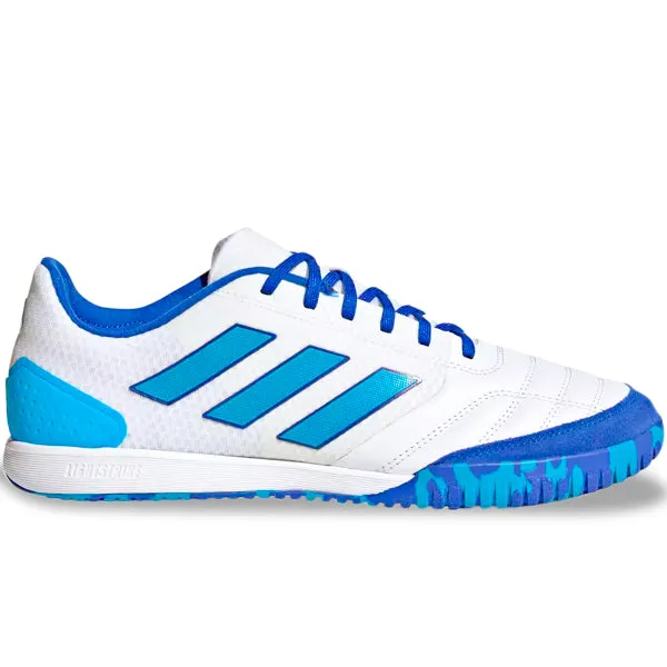 sports - club shoes adidas Top Sala Competition Indoor Soccer Shoes (White/Bold Aqua/Team Royal Blue)