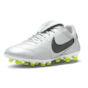 Stretchable kids' shoes lacrosse boots Nike Premier III Firm Ground Soccer Cleats (Metallic Silver/Black-Volt)