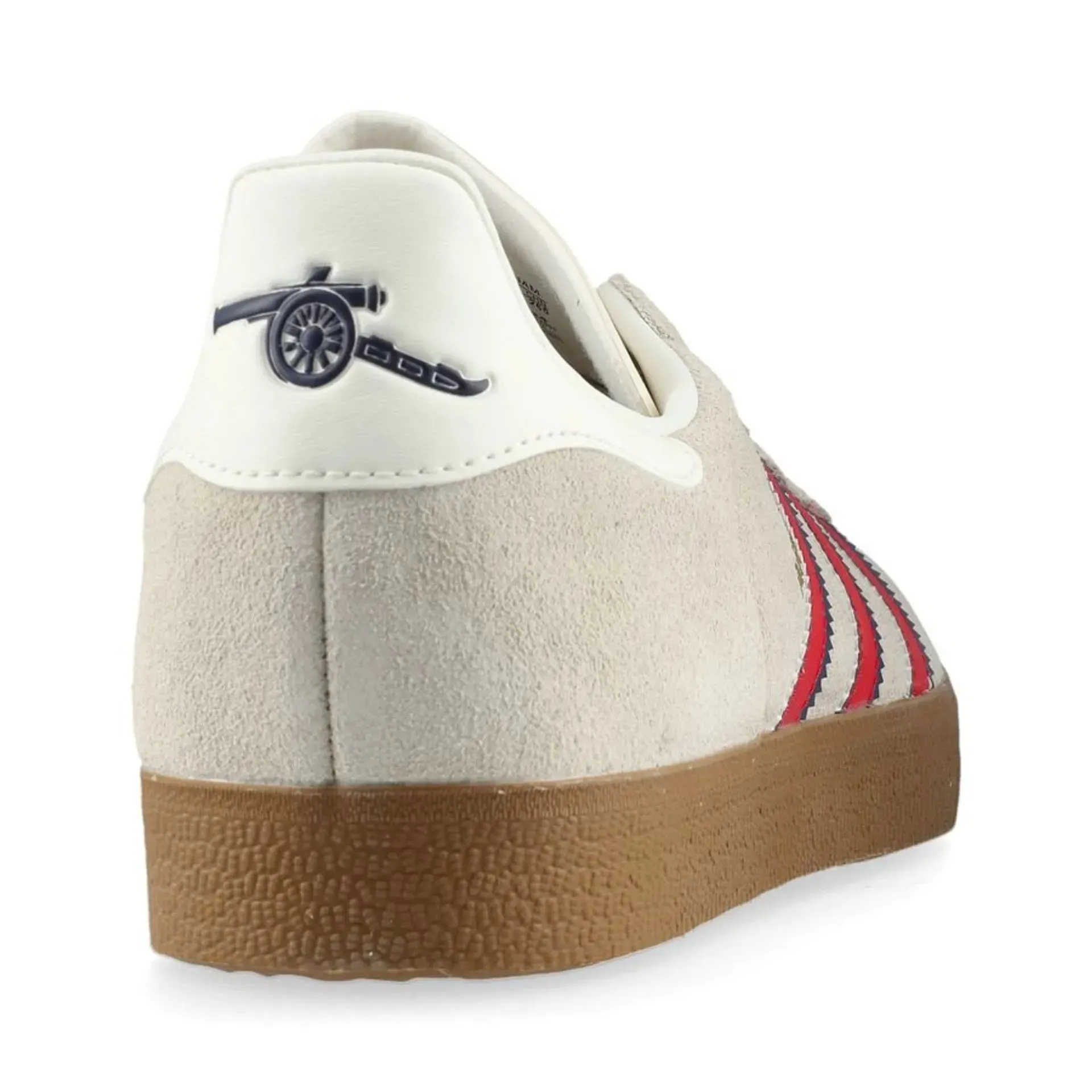Machine-washable kids' shoes adidas Arsenal Gazelle Terrace Soccer Shoe (Offwhite/Better Scarlet/Night Sky)